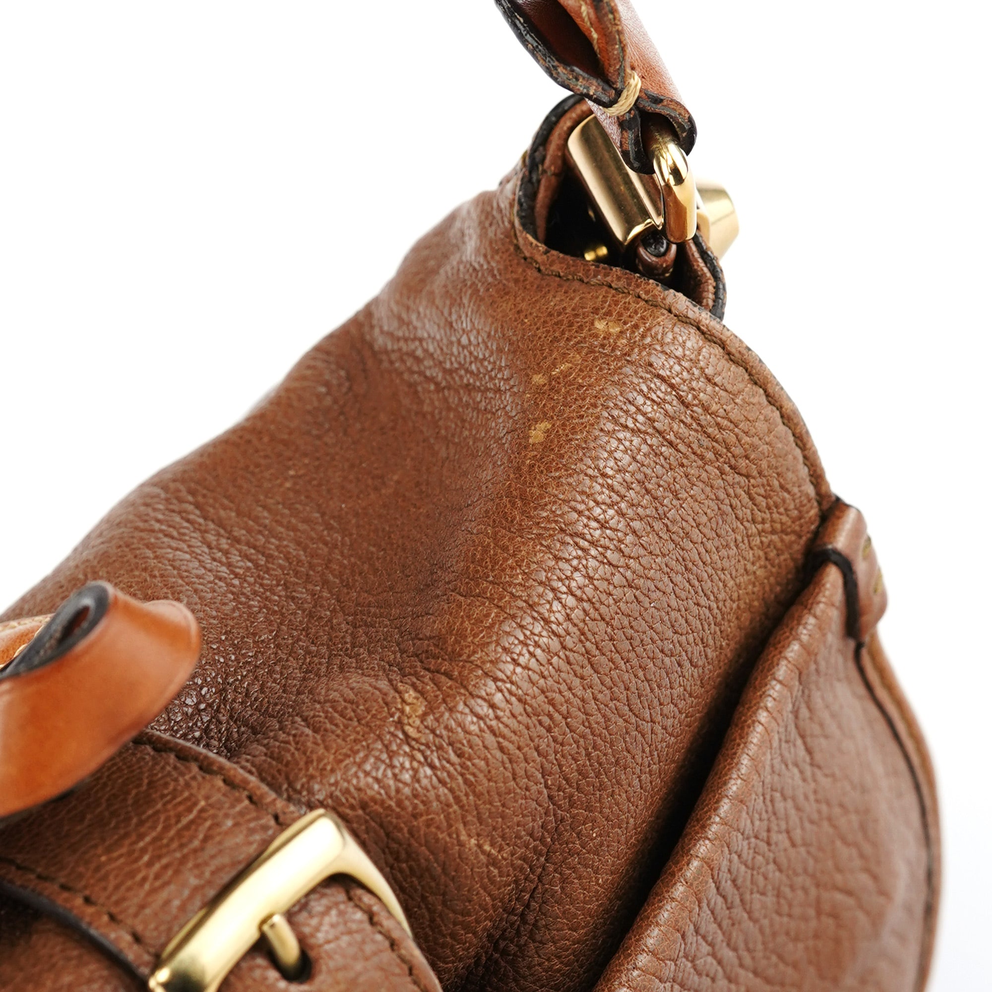 Brown Leather Satchel Shoulder Bag
