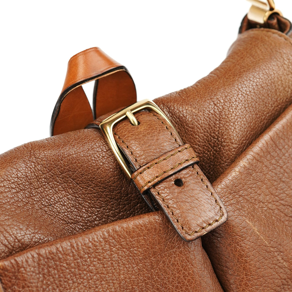 Brown Leather Satchel Shoulder Bag