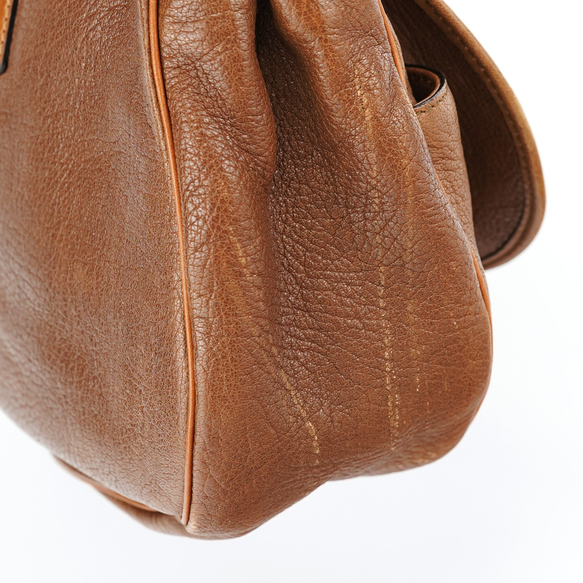 Brown Leather Satchel Shoulder Bag