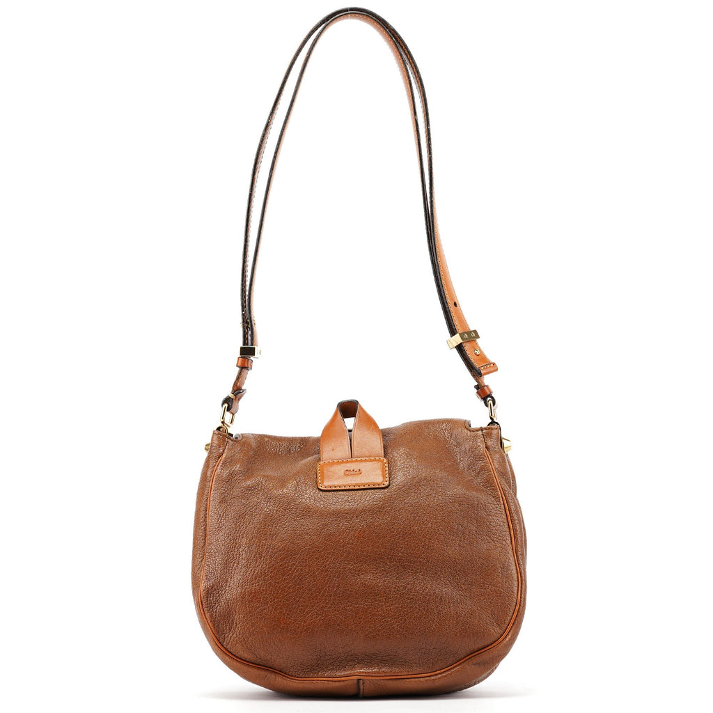Brown Leather Satchel Shoulder Bag