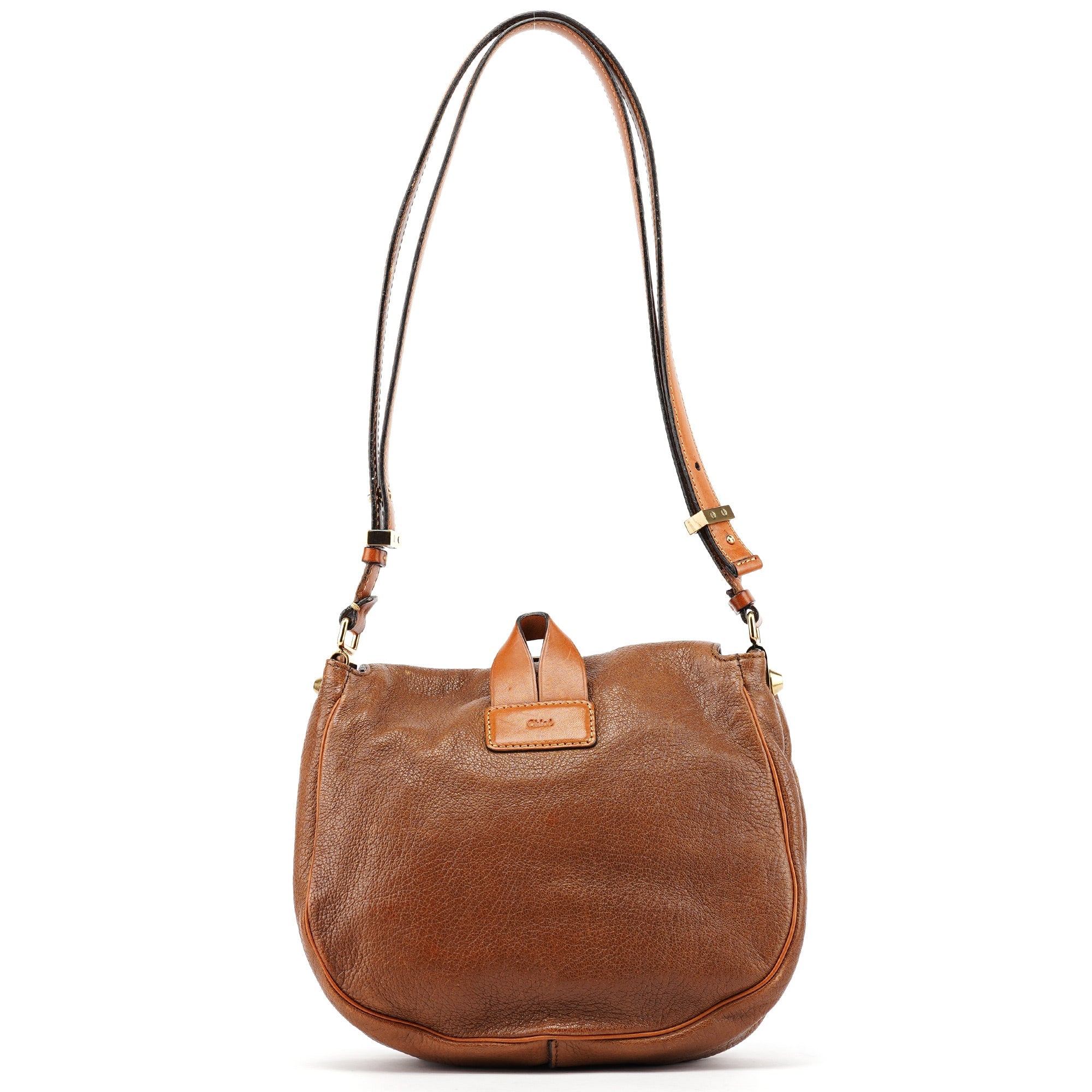 Brown Leather Satchel Shoulder Bag
