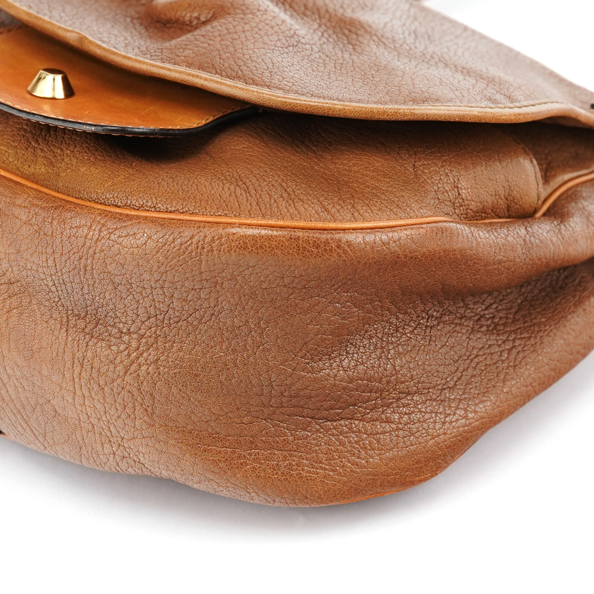 Brown Leather Satchel Shoulder Bag
