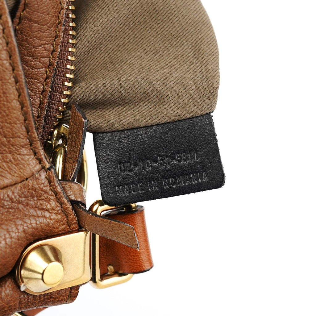 Brown Leather Satchel Shoulder Bag