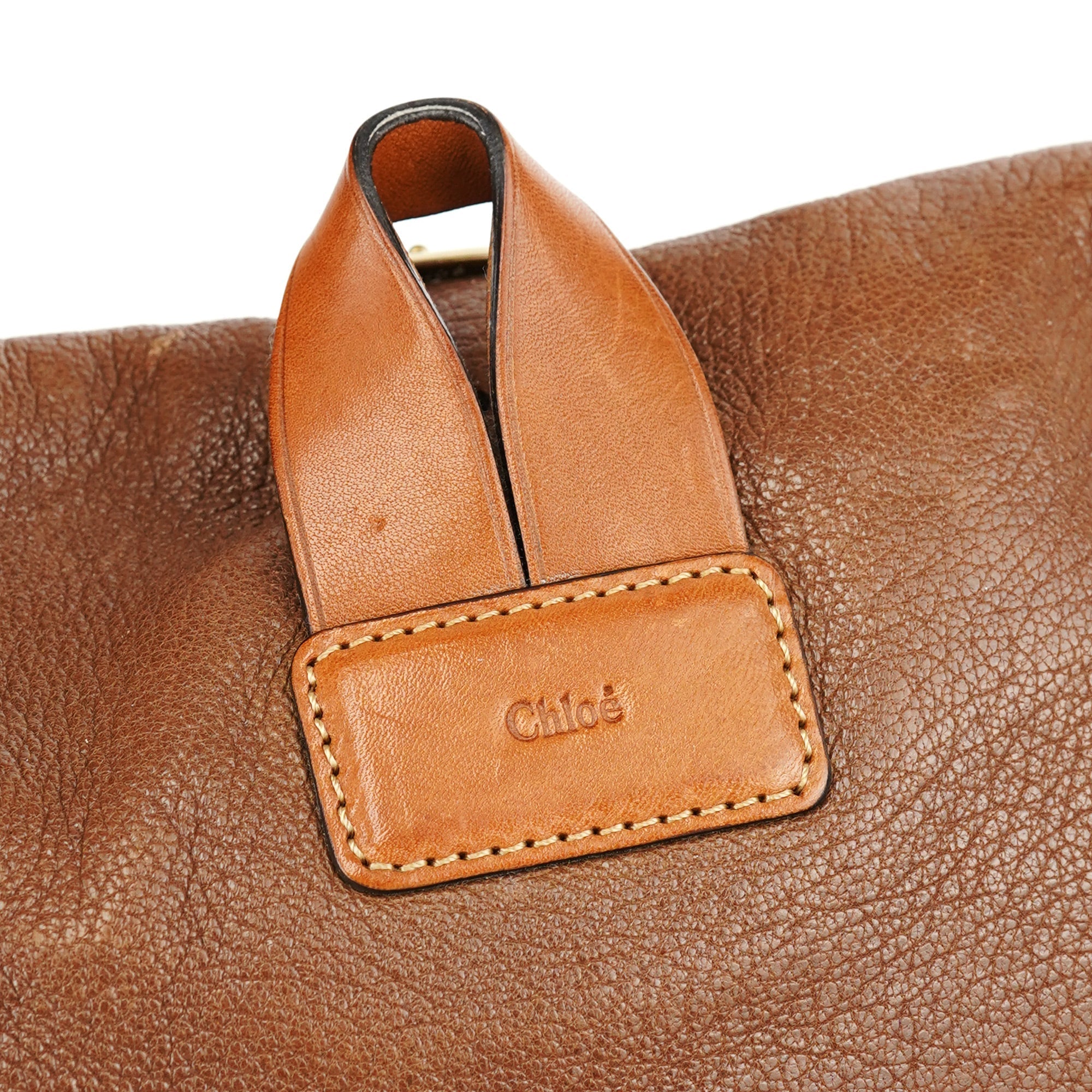 Brown Leather Satchel Shoulder Bag