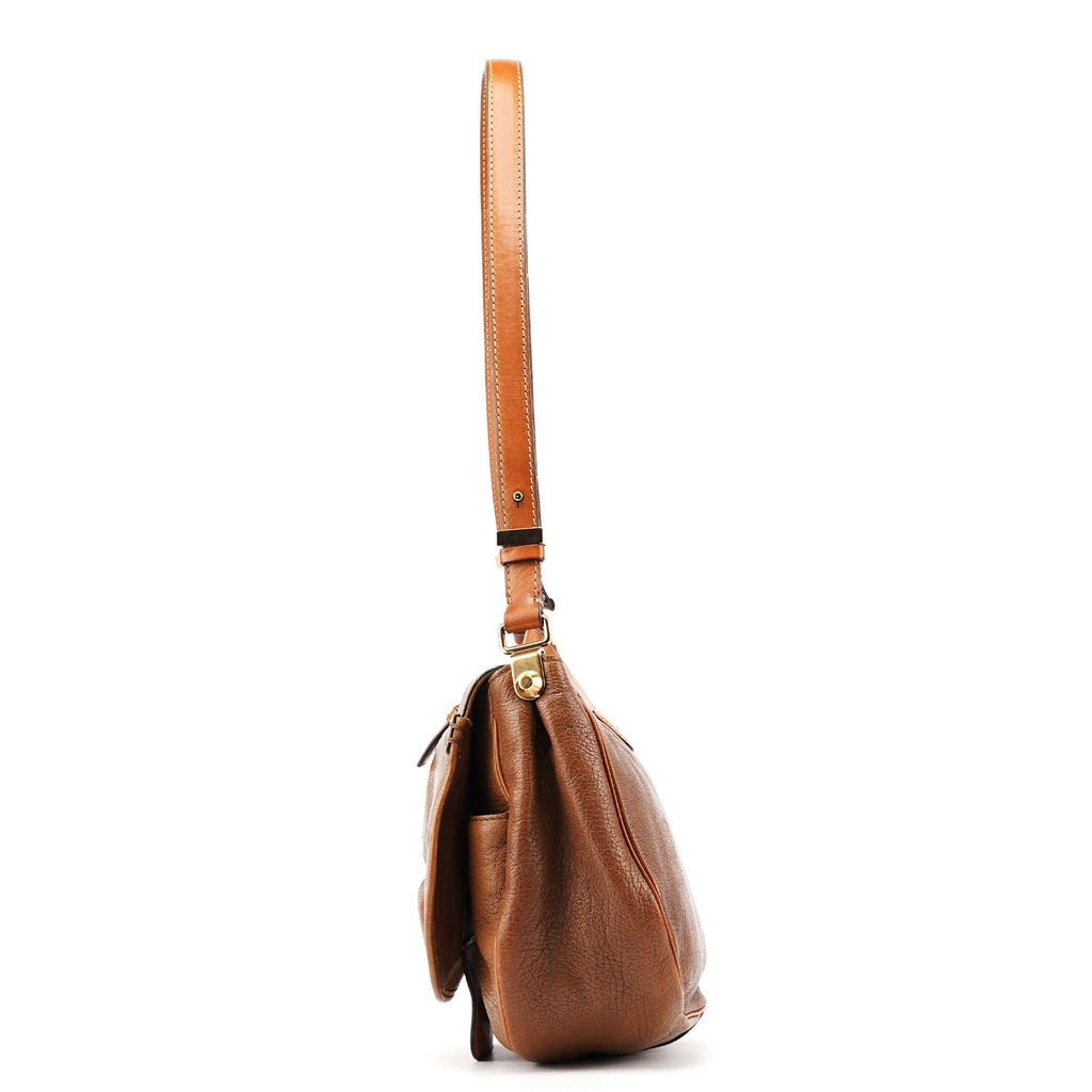 Brown Leather Satchel Shoulder Bag