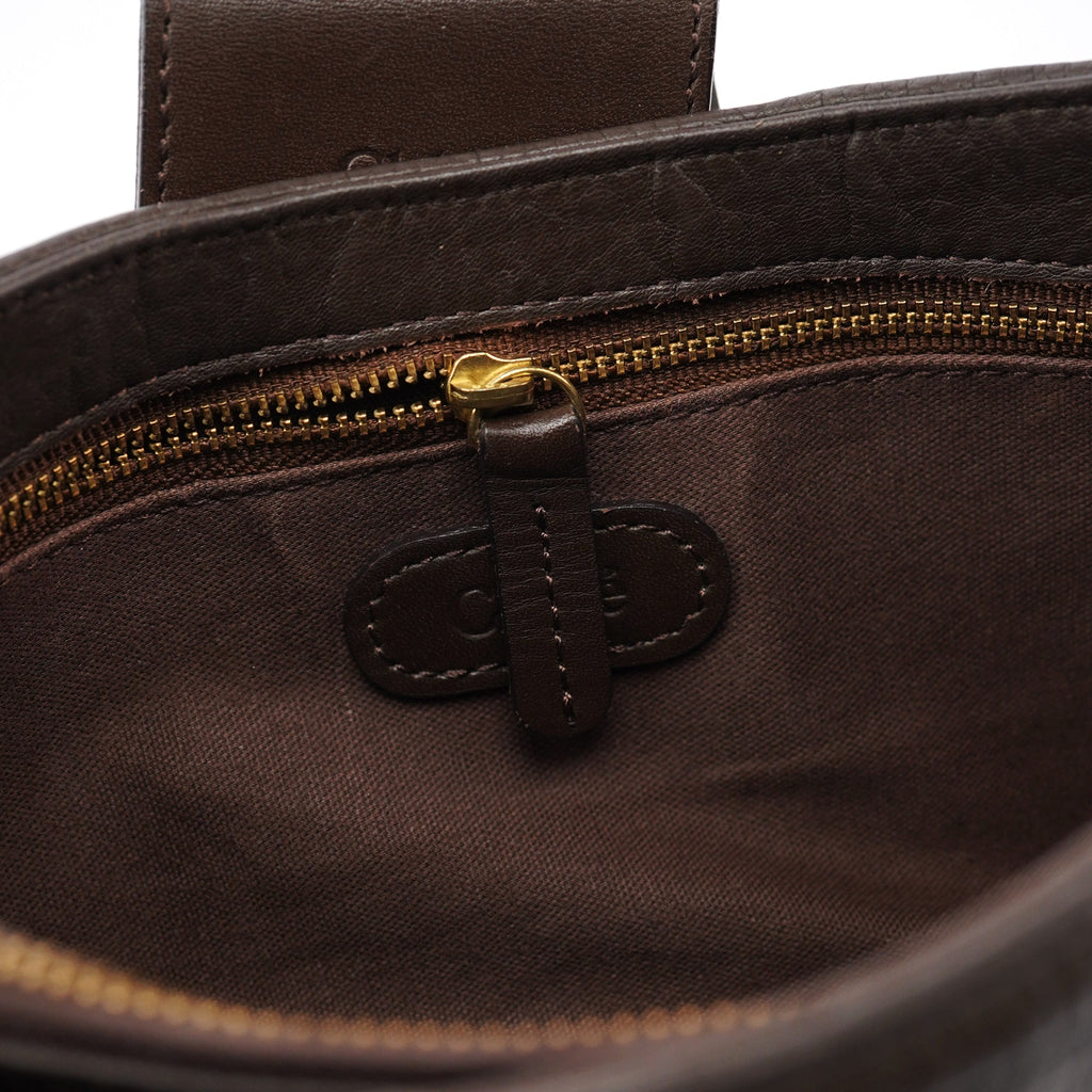 Brown Leather Shoulder Bag