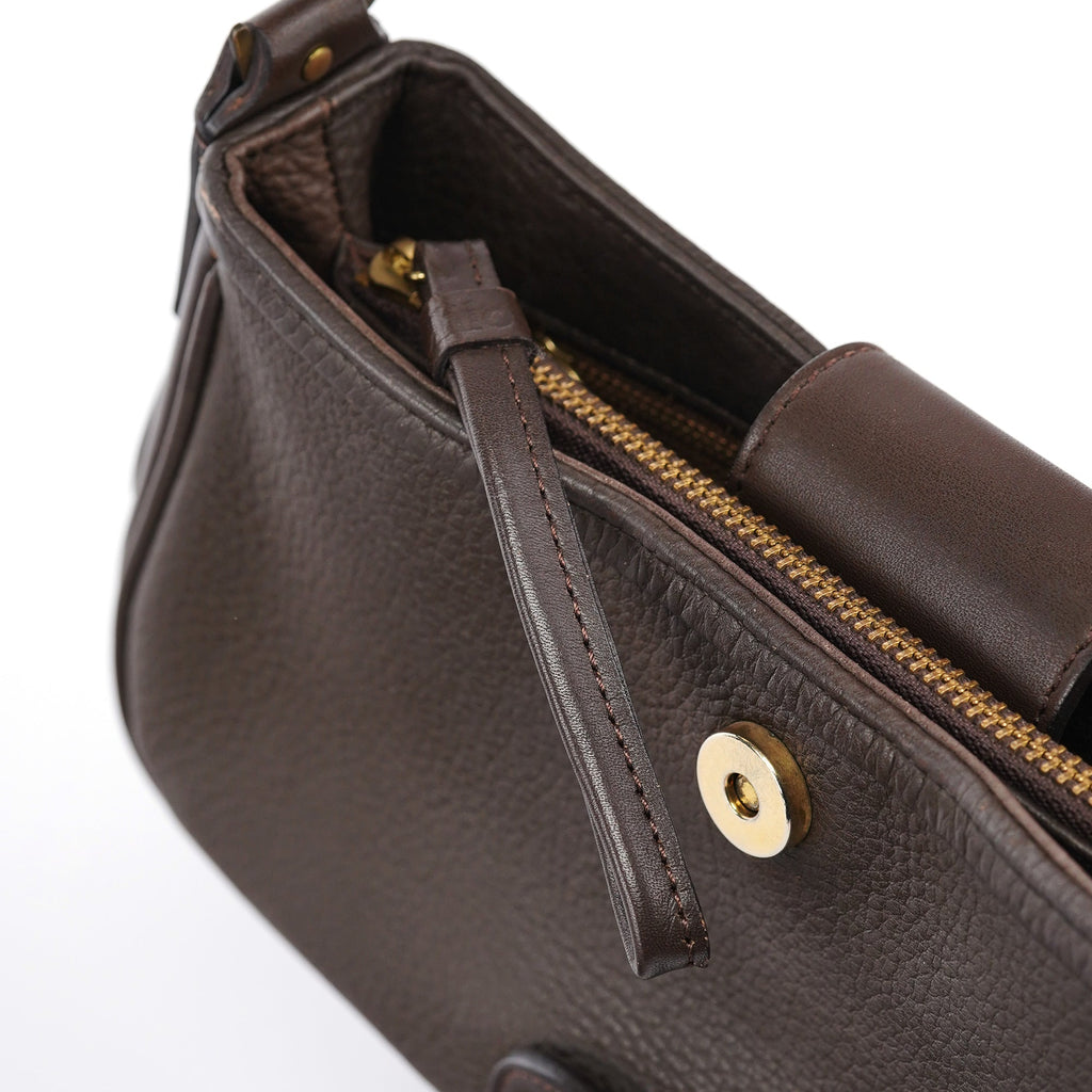 Brown Leather Shoulder Bag