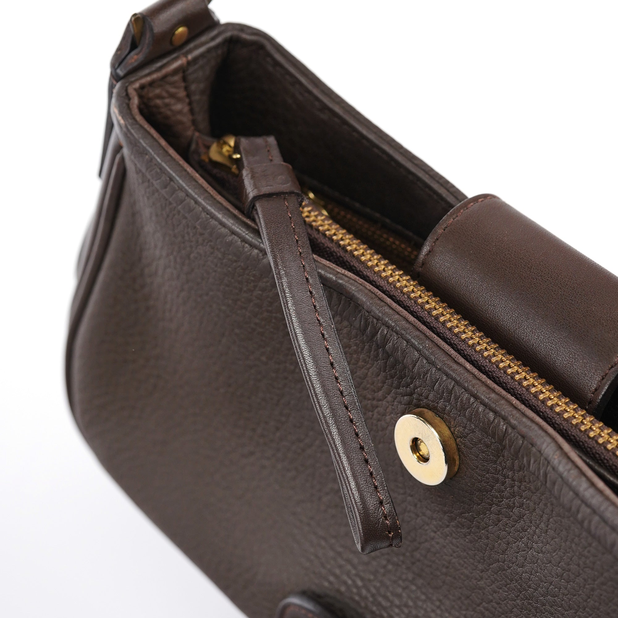 Brown Leather Shoulder Bag