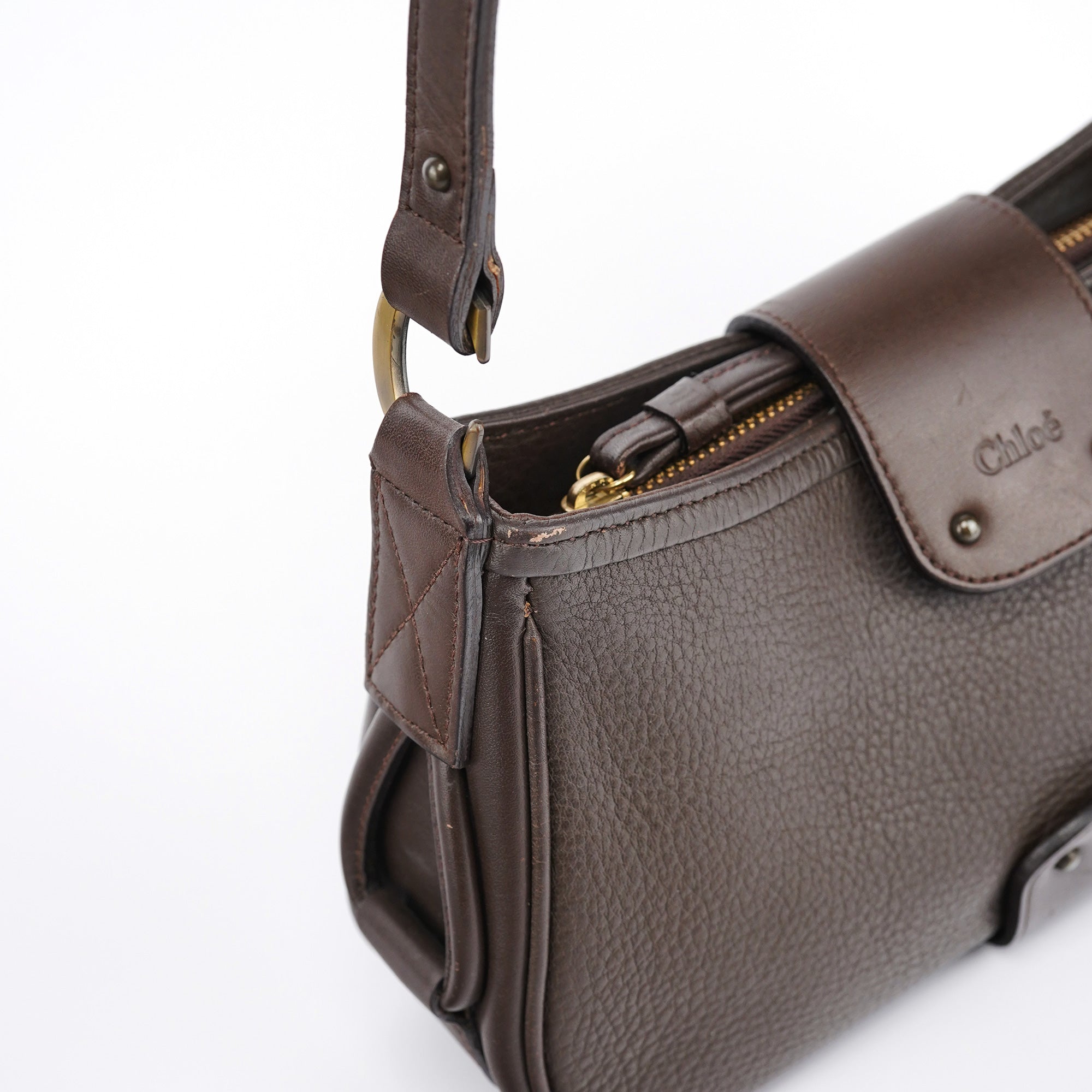 Brown Leather Shoulder Bag