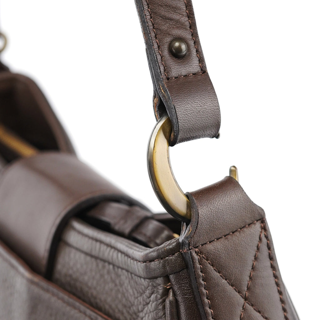 Brown Leather Shoulder Bag