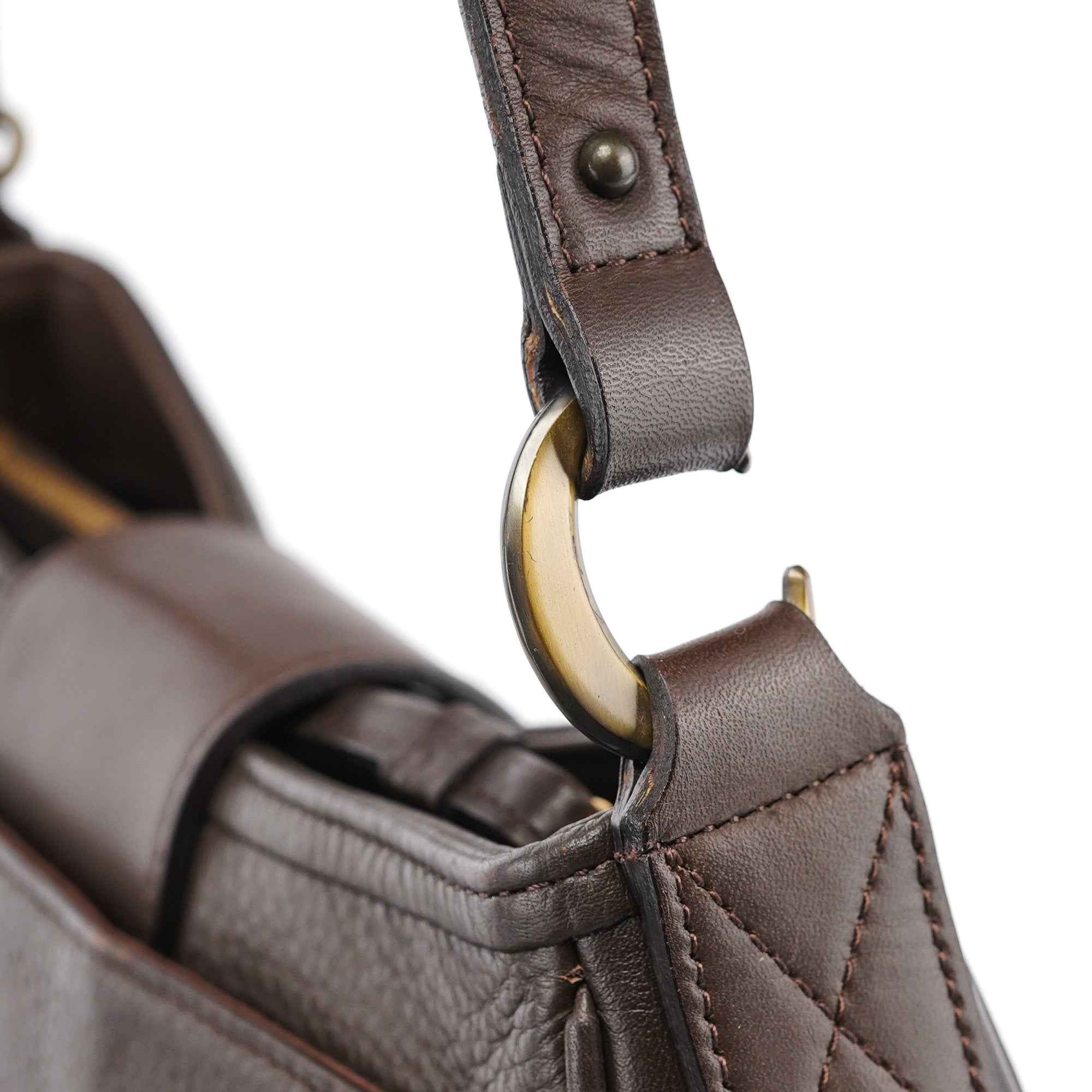 Brown Leather Shoulder Bag