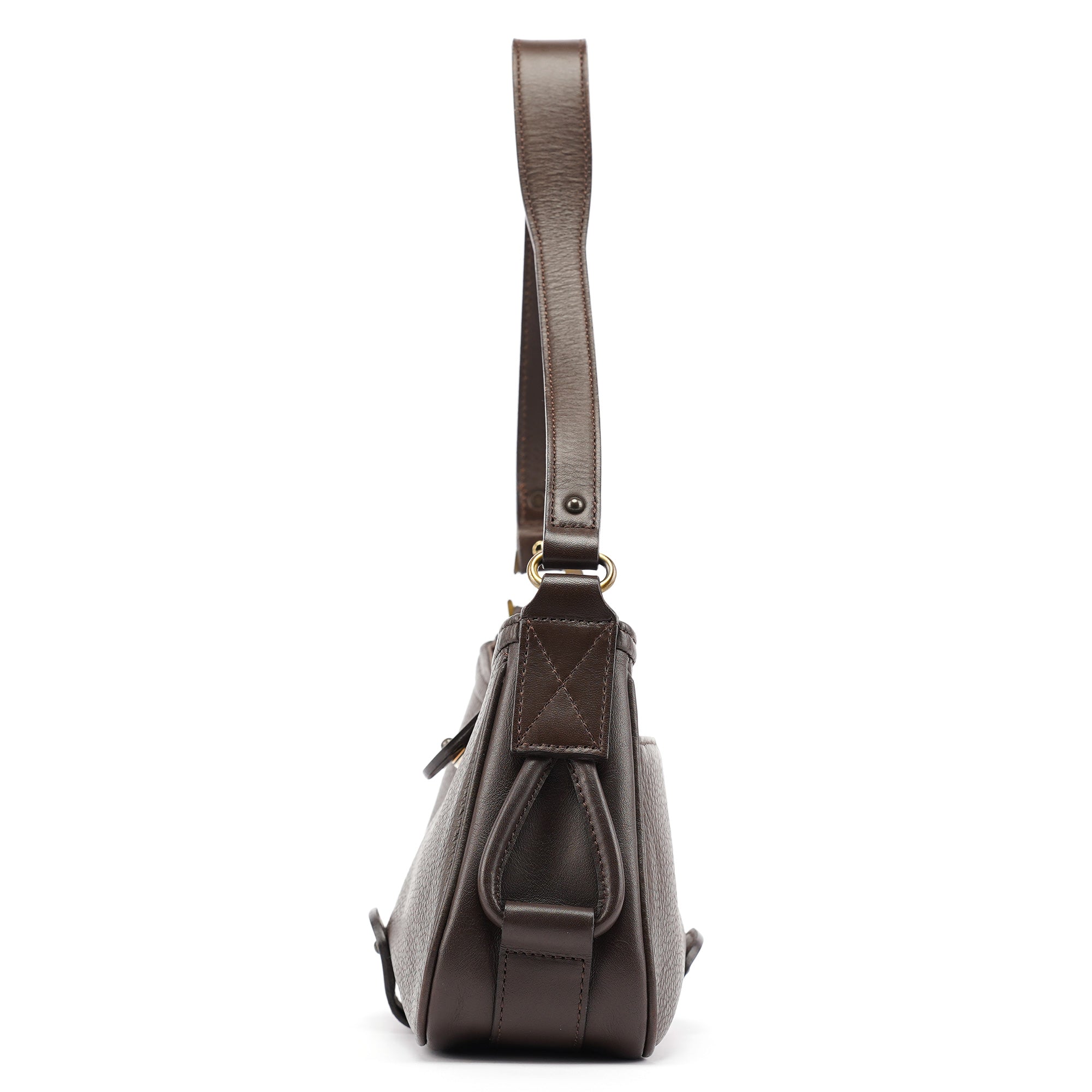 Brown Leather Shoulder Bag