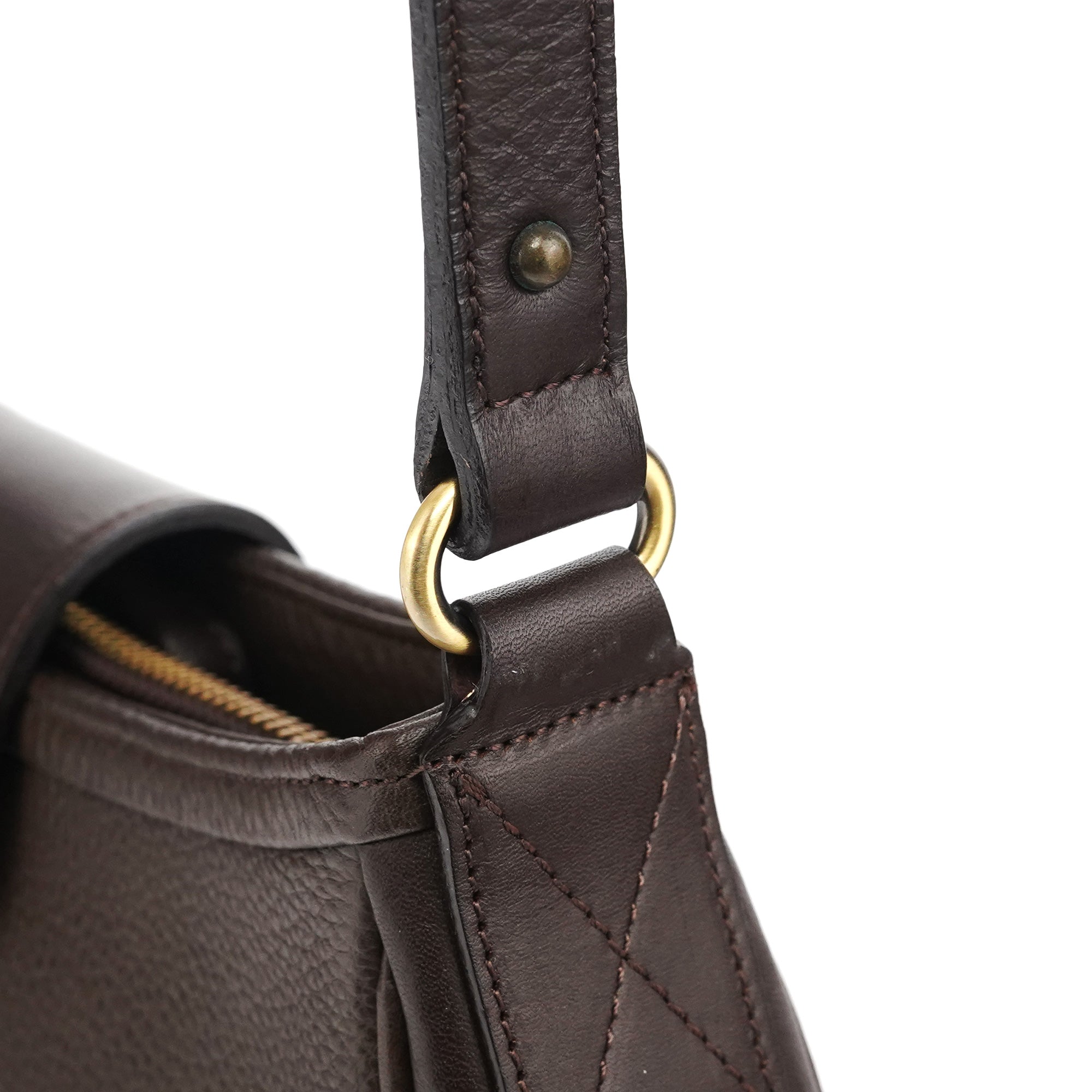Brown Leather Shoulder Bag