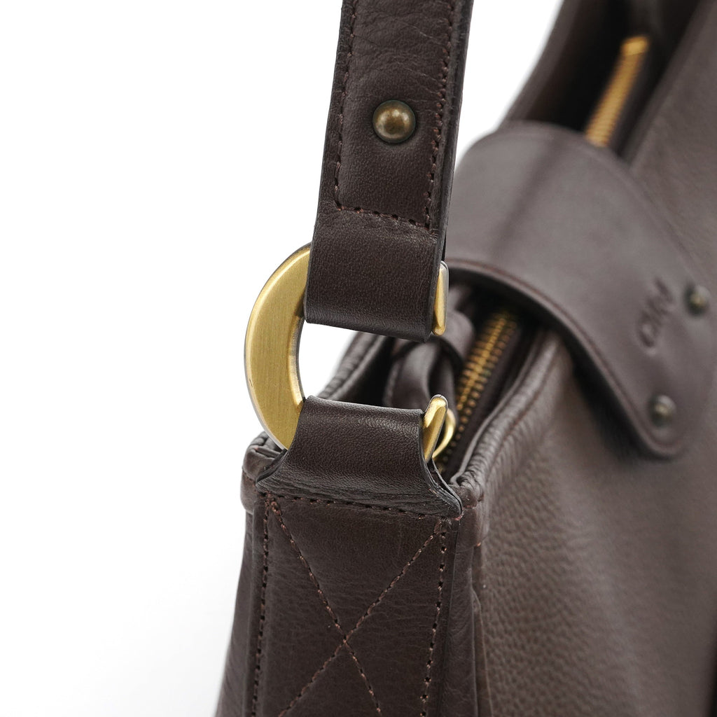 Brown Leather Shoulder Bag