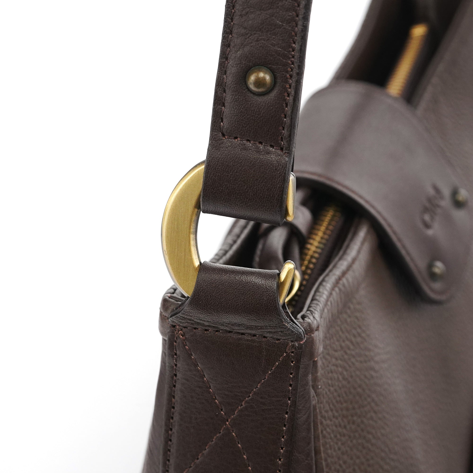 Brown Leather Shoulder Bag