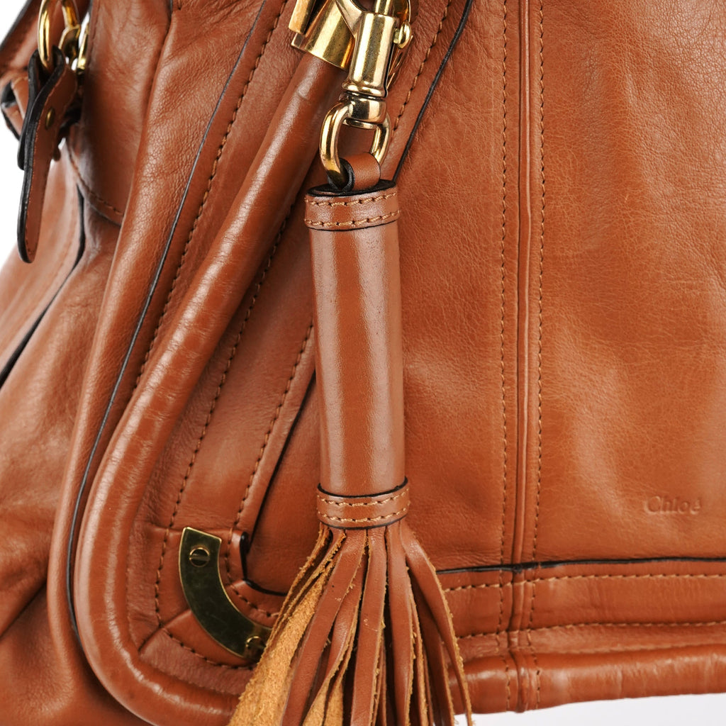 Brown Leather Tassel Paraty 2-Way Bag