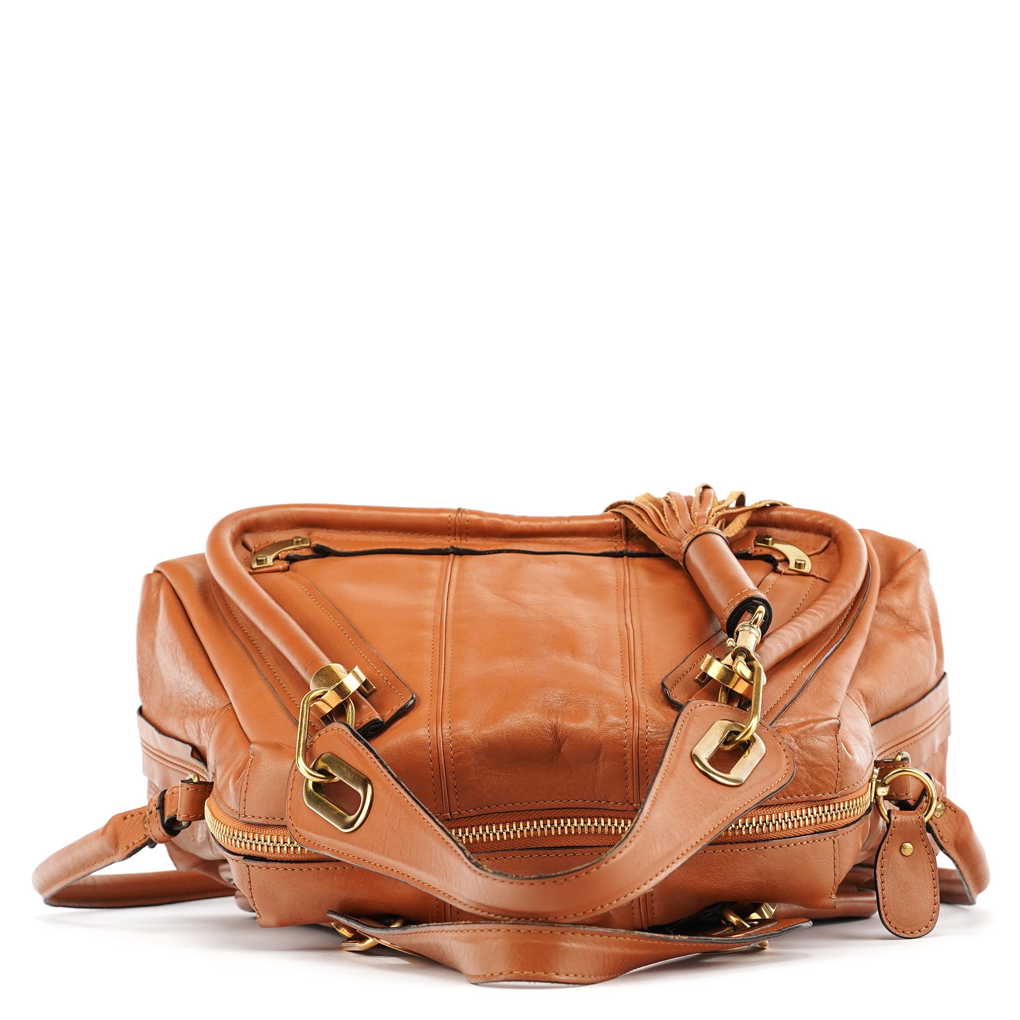 Brown Leather Tassel Paraty 2-Way Bag