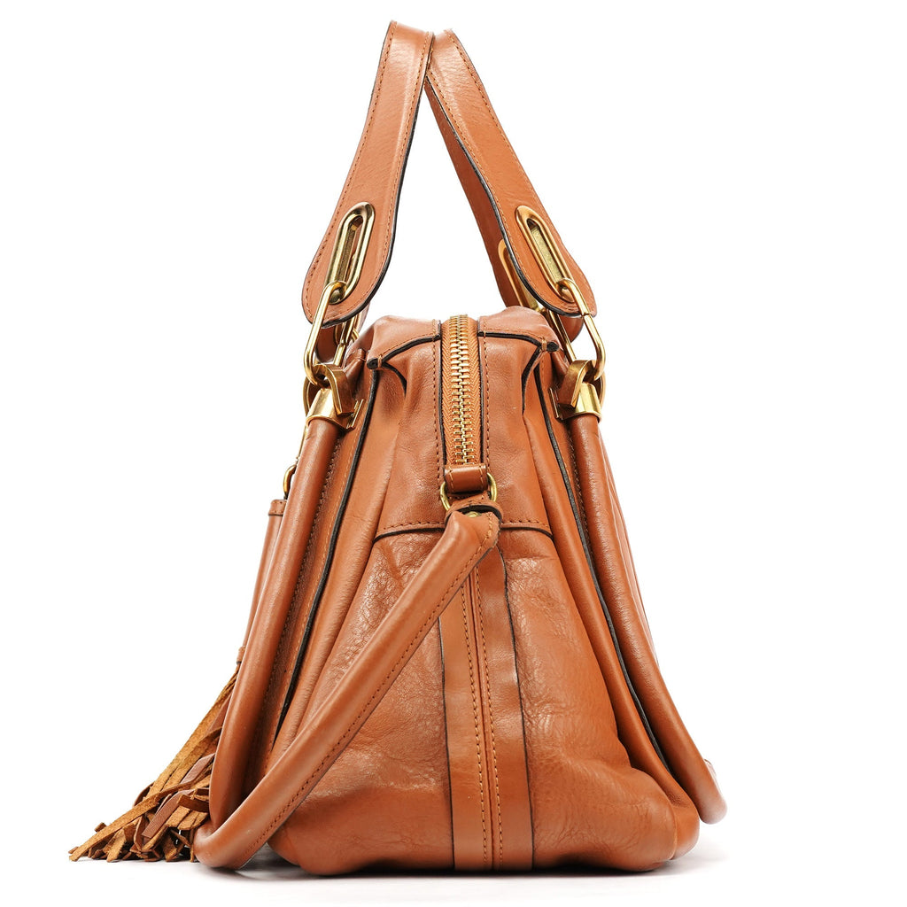 Brown Leather Tassel Paraty 2-Way Bag