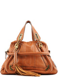 Brown Leather Tassel Paraty 2-Way Bag