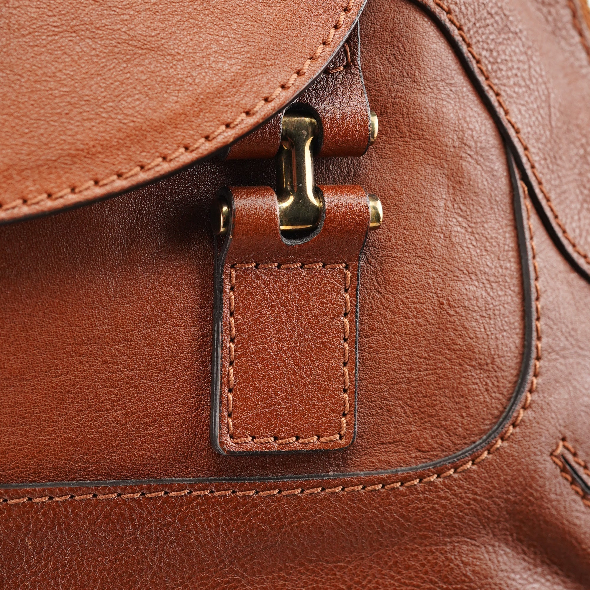 Brown Leather Tote Bag