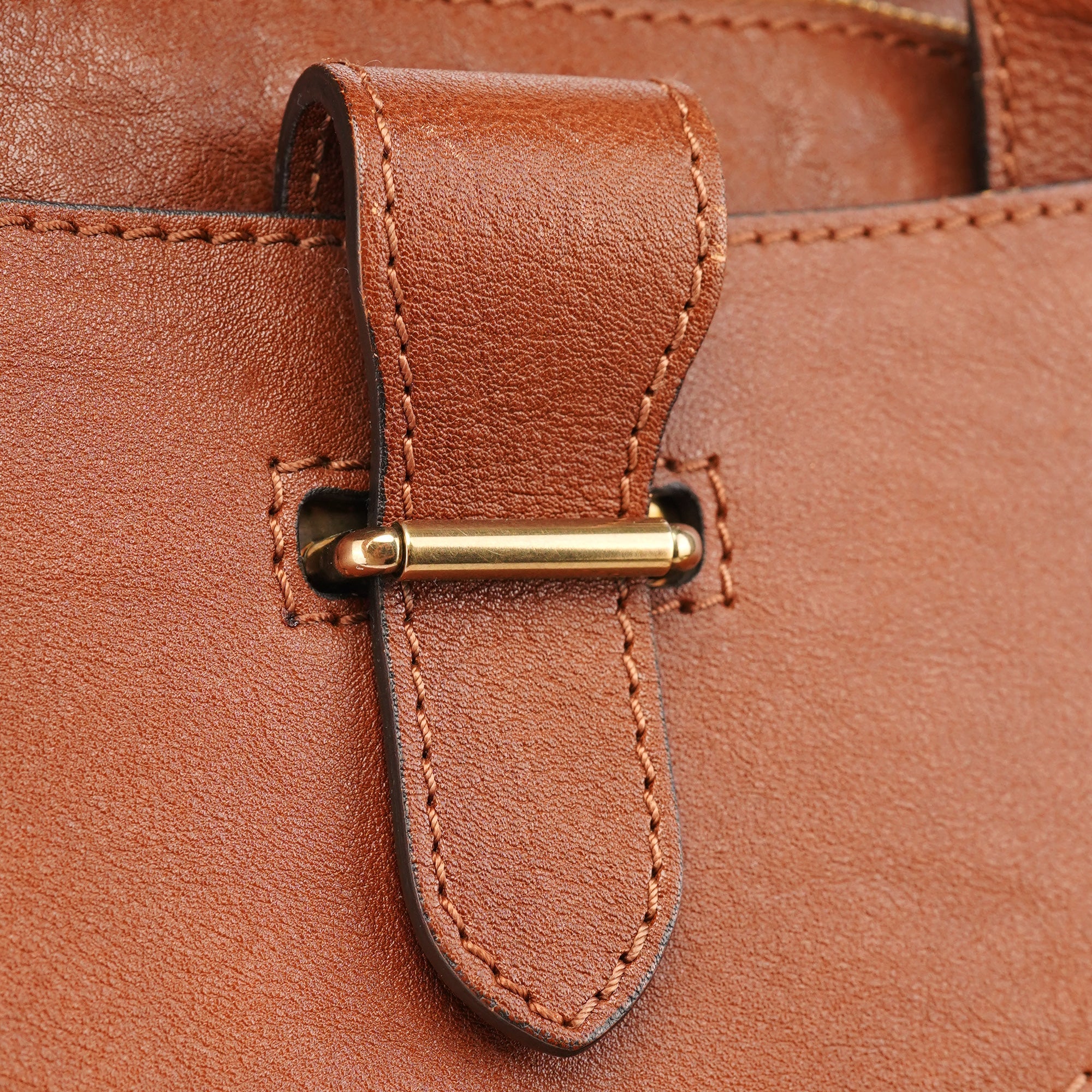 Brown Leather Tote Bag