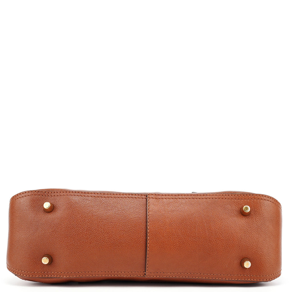 Brown Leather Tote Bag