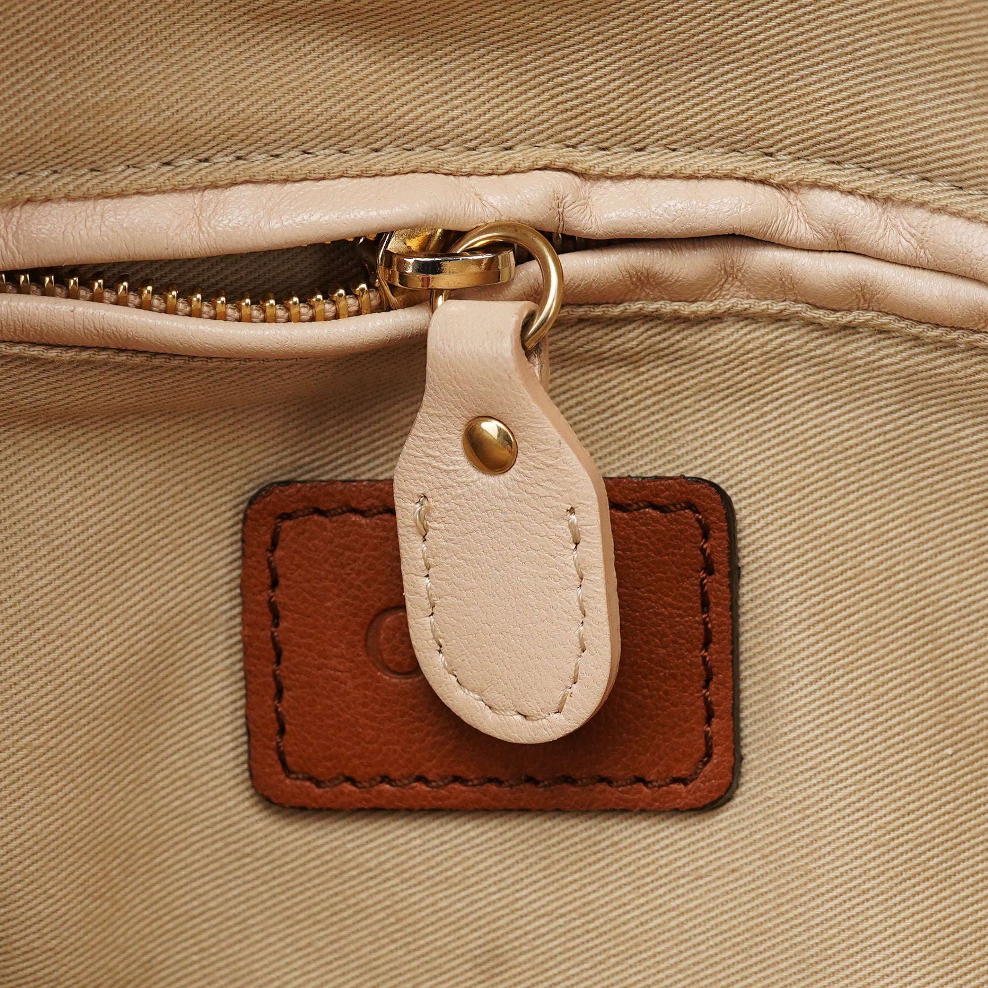 Brown Navy Leather Paraty 2-Way Shoulder Bag