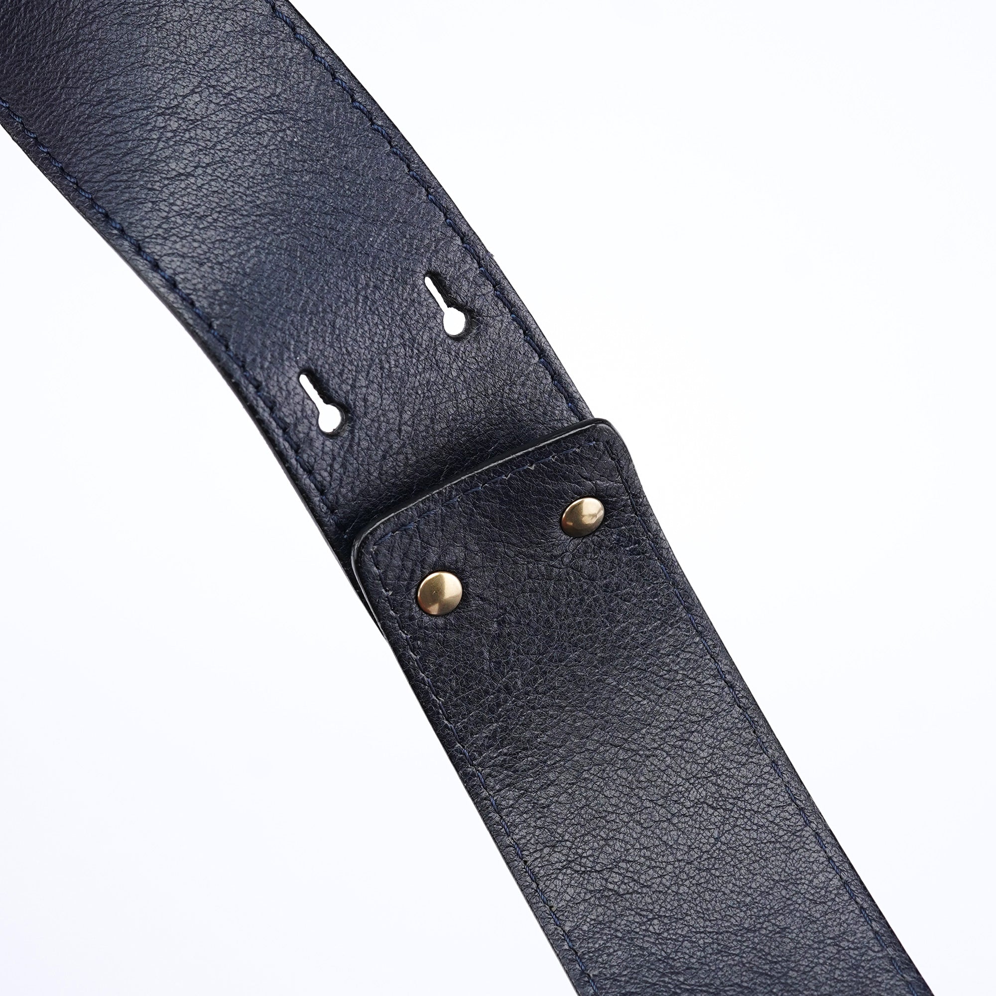 Brown Navy Leather Paraty 2-Way Shoulder Bag