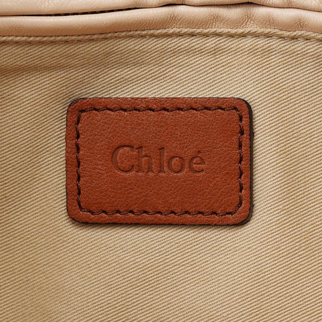 Brown Navy Leather Paraty 2-Way Shoulder Bag