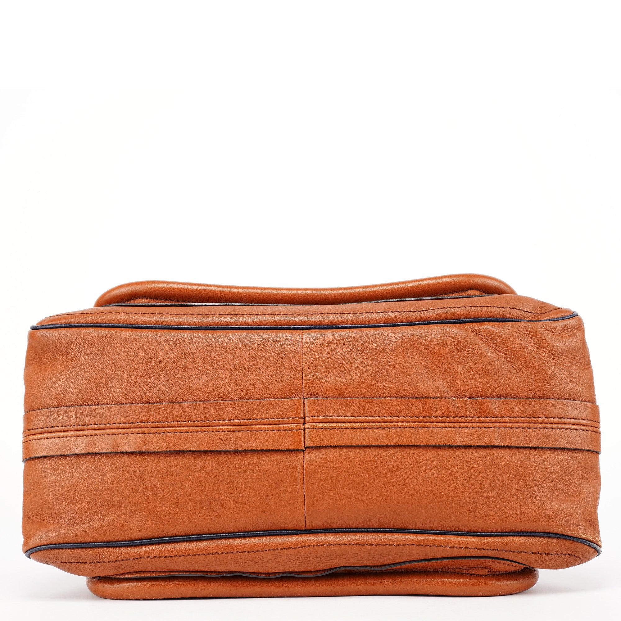 Brown Navy Leather Paraty 2-Way Shoulder Bag