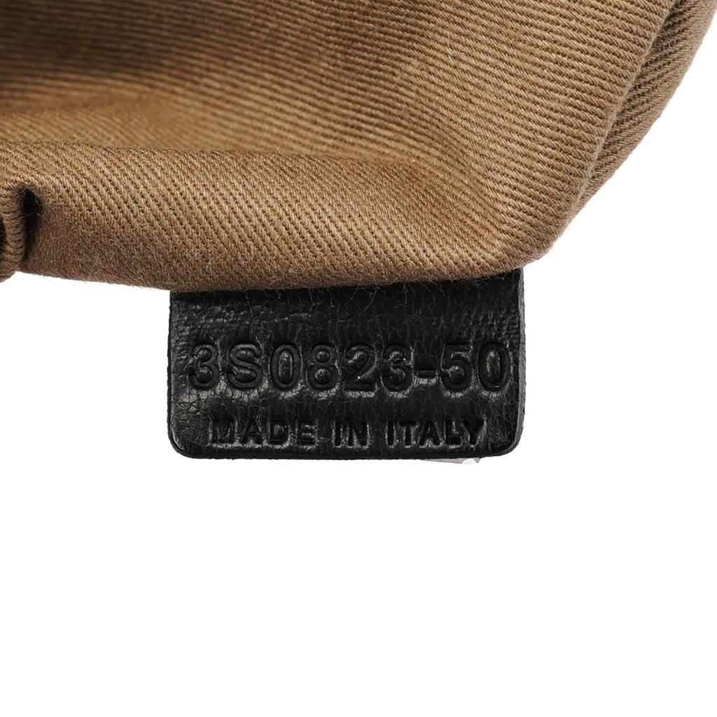 Brown Ostrich Leather Boston Bag