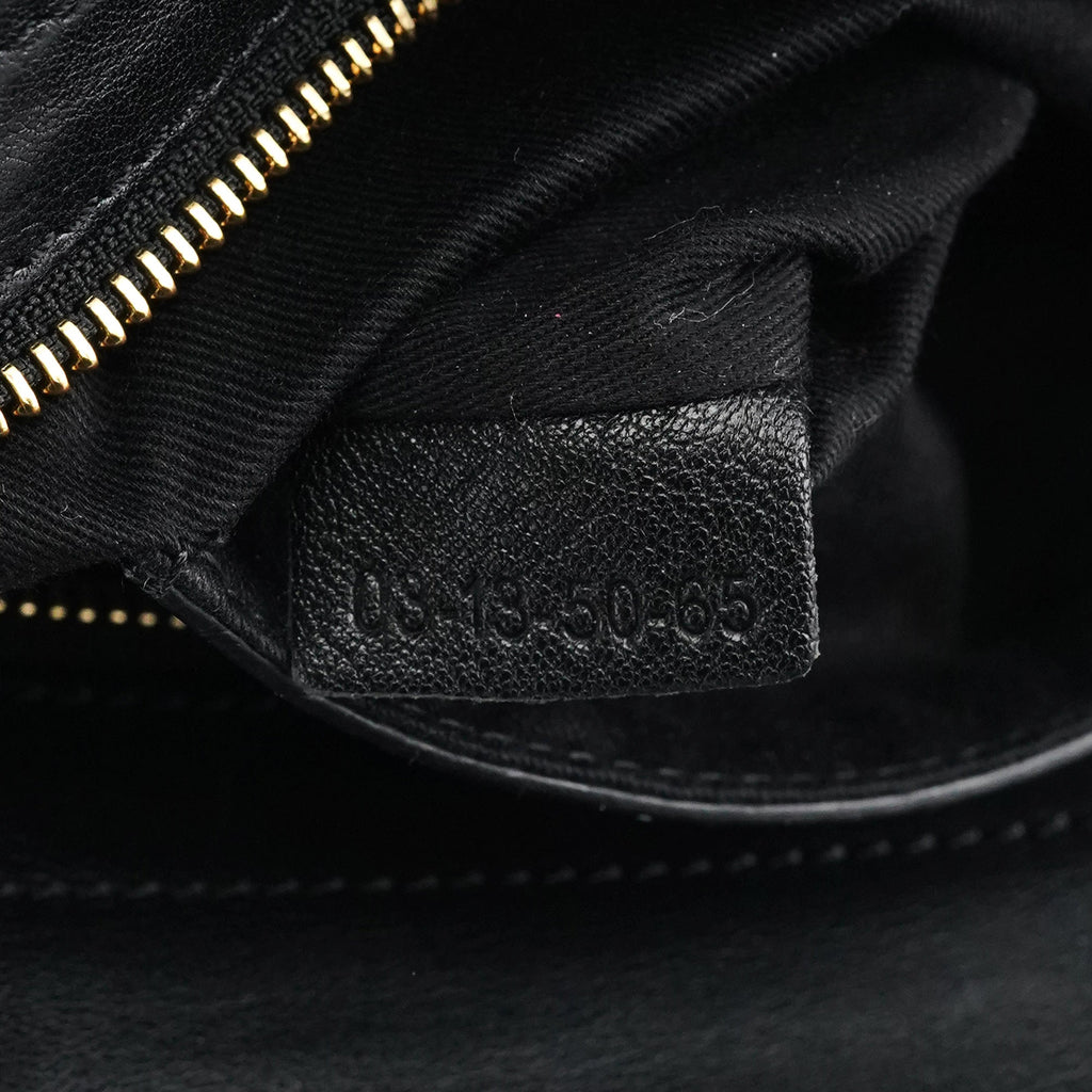 Burgundy Black Leather Alice 2-Way Bag