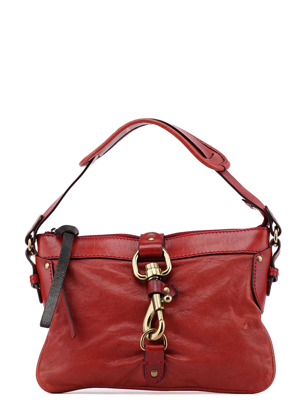 Burgundy Leather Kerala Shoulder Bag