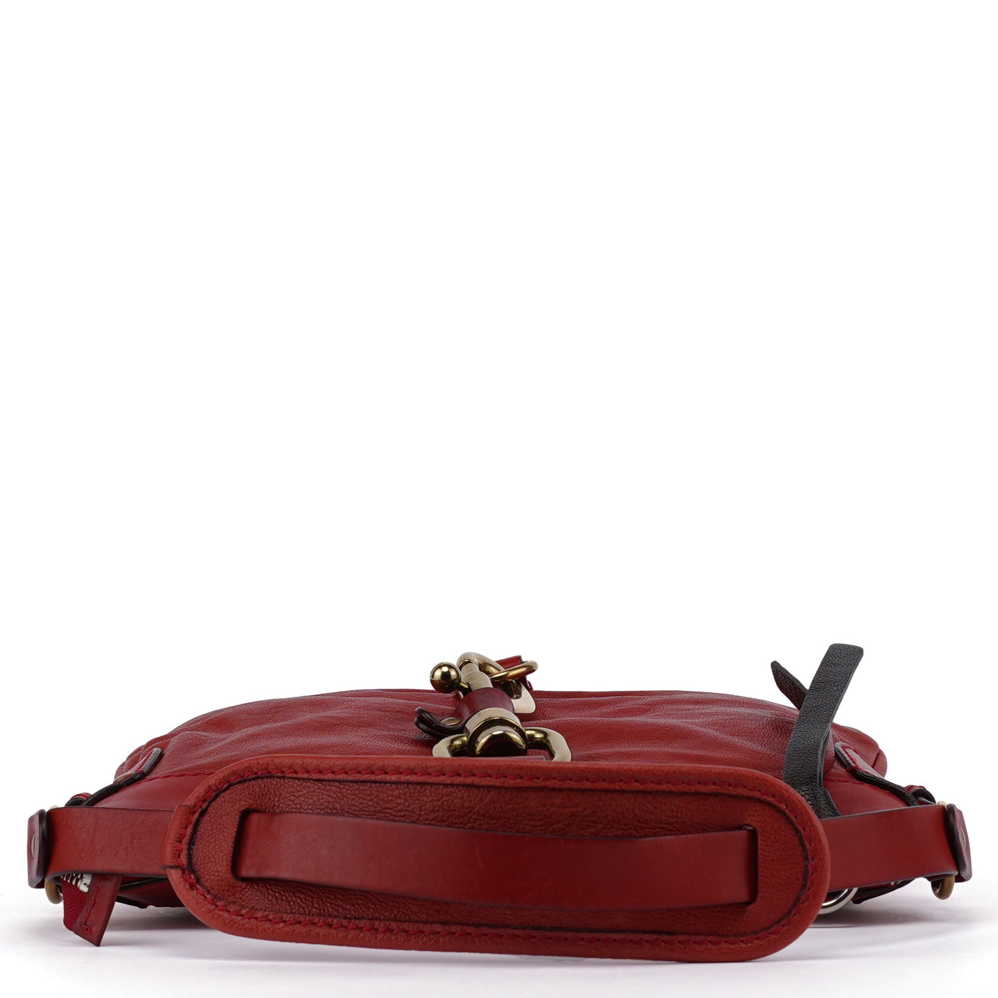 Burgundy Leather Kerala Shoulder Bag