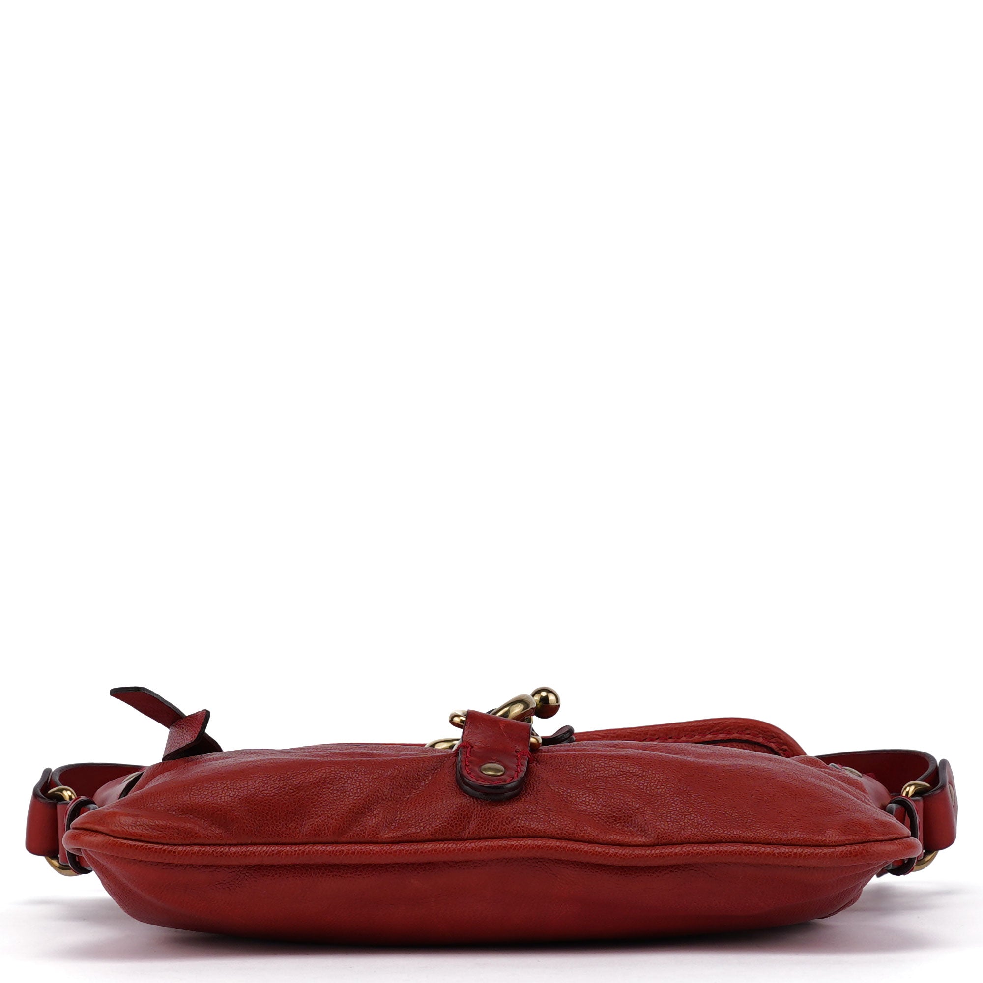 Burgundy Leather Kerala Shoulder Bag