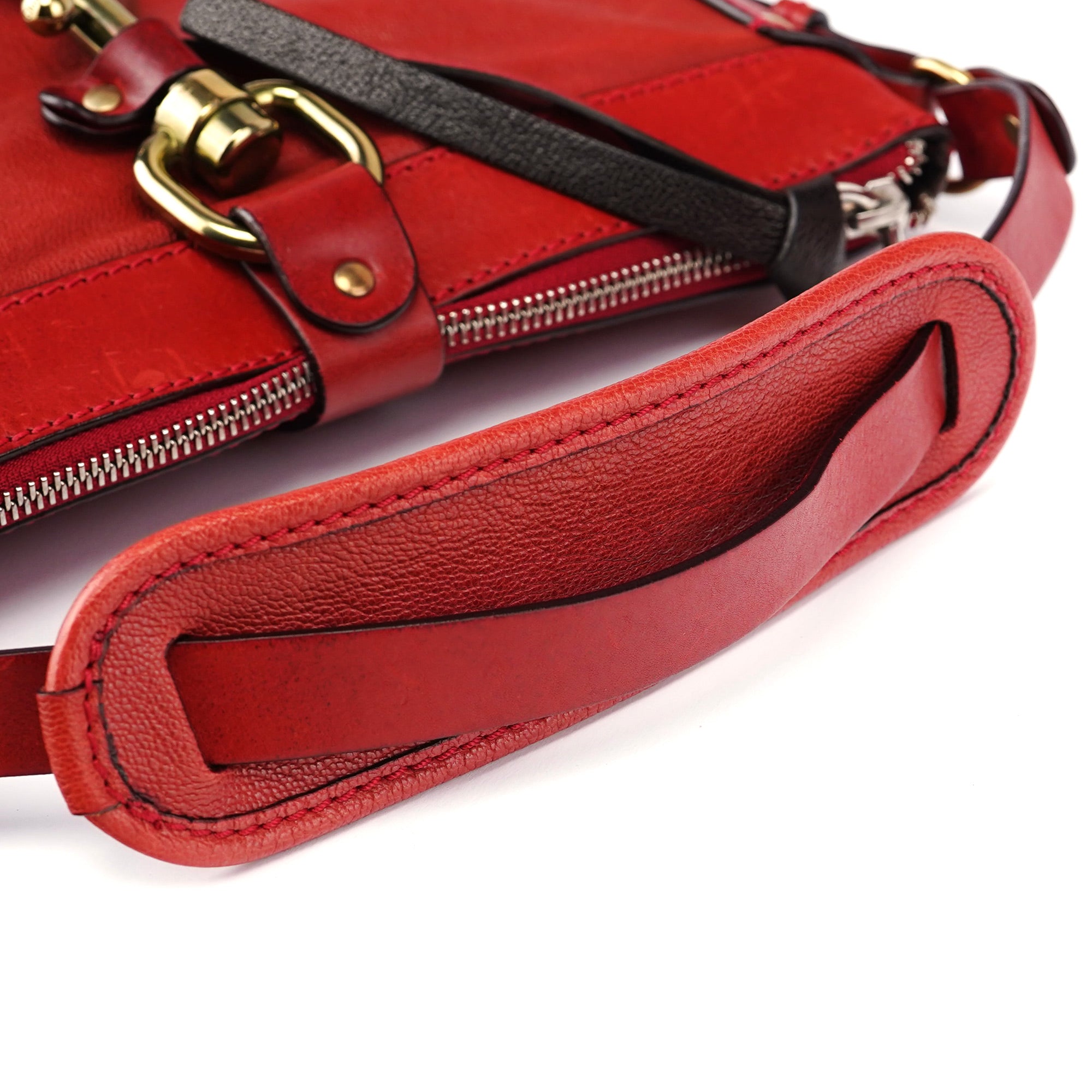 Burgundy Leather Kerala Shoulder Bag