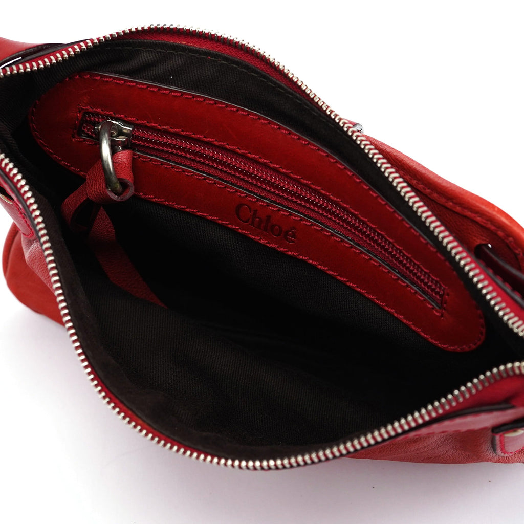 Burgundy Leather Kerala Shoulder Bag