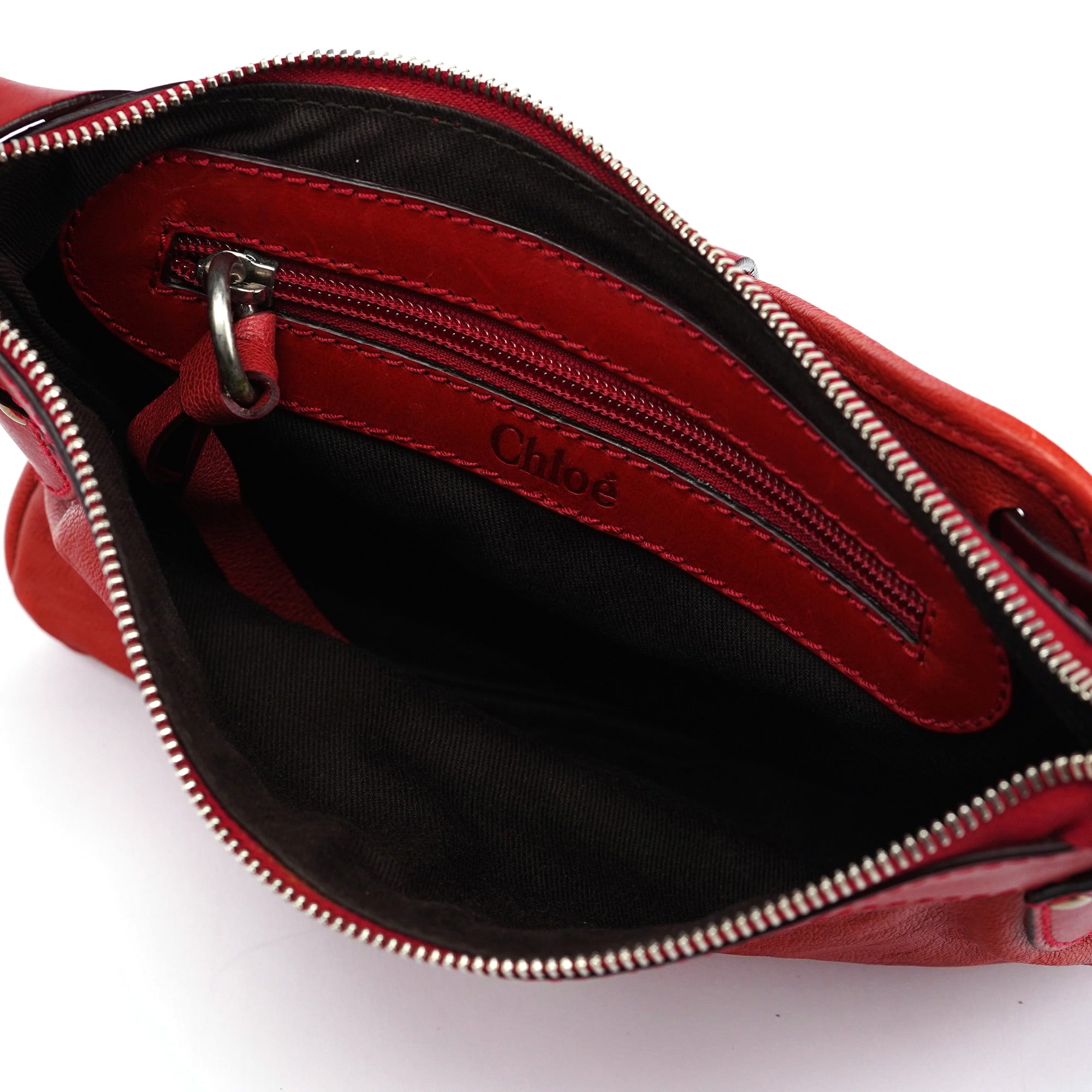 Burgundy Leather Kerala Shoulder Bag