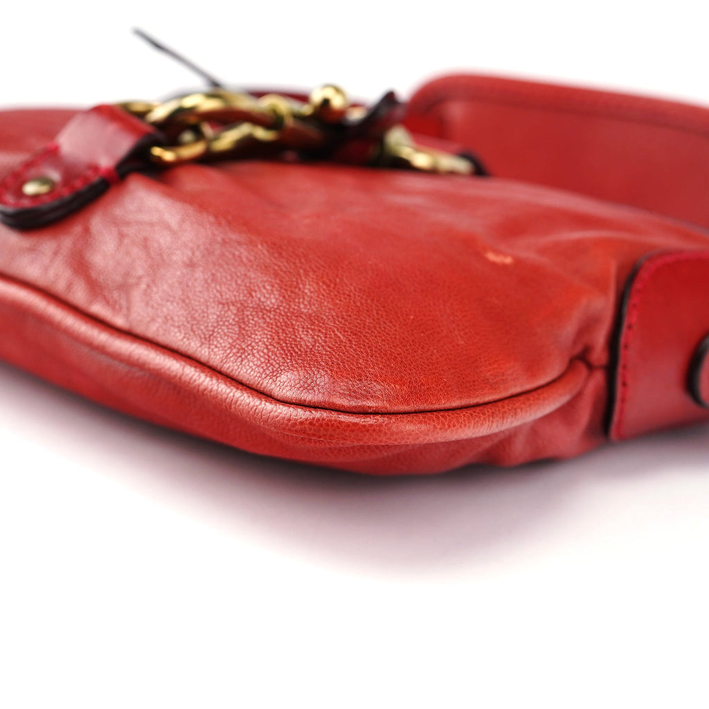 Burgundy Leather Kerala Shoulder Bag