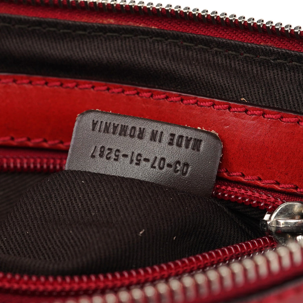 Burgundy Leather Kerala Shoulder Bag