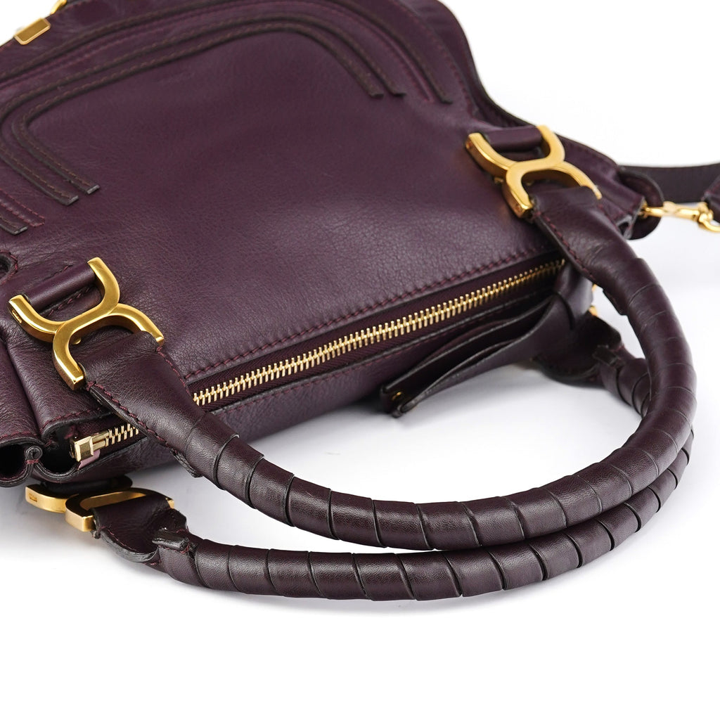 Burgundy Leather Marcie 2-Way Bag