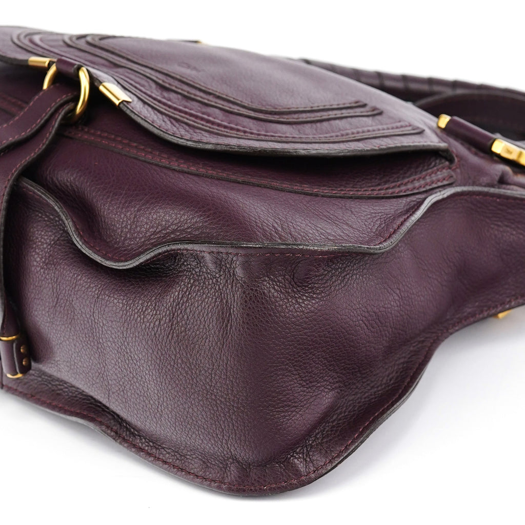 Burgundy Leather Marcie 2-Way Bag