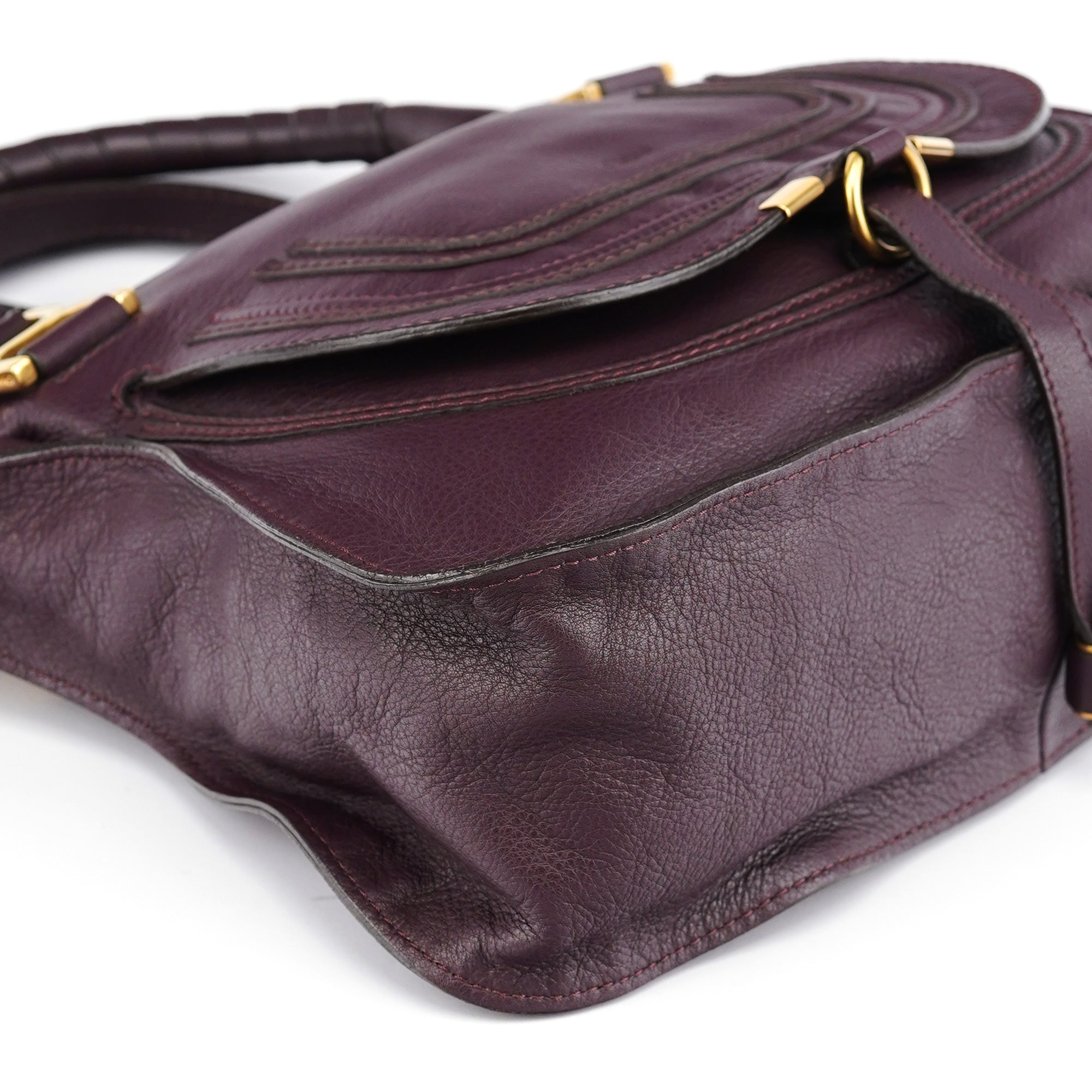 Burgundy Leather Marcie 2-Way Bag