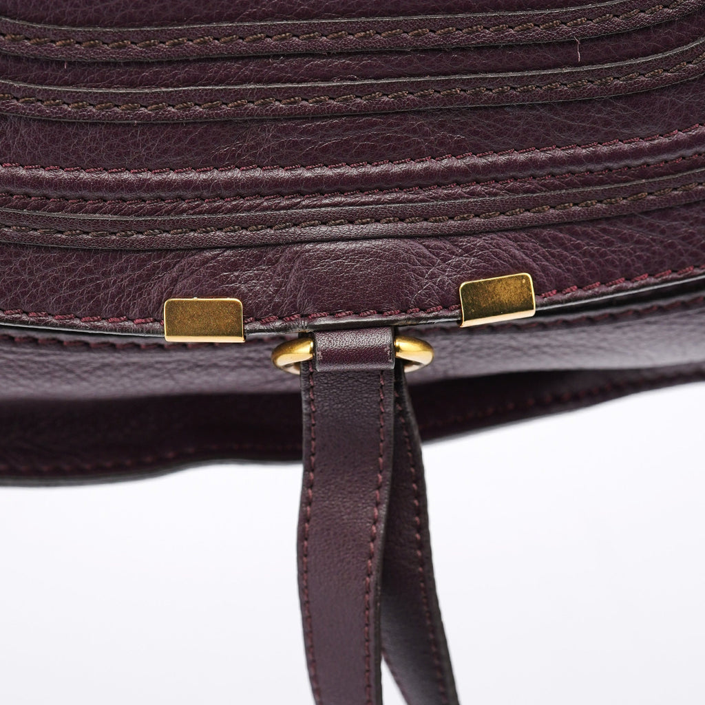 Burgundy Leather Marcie 2-Way Bag