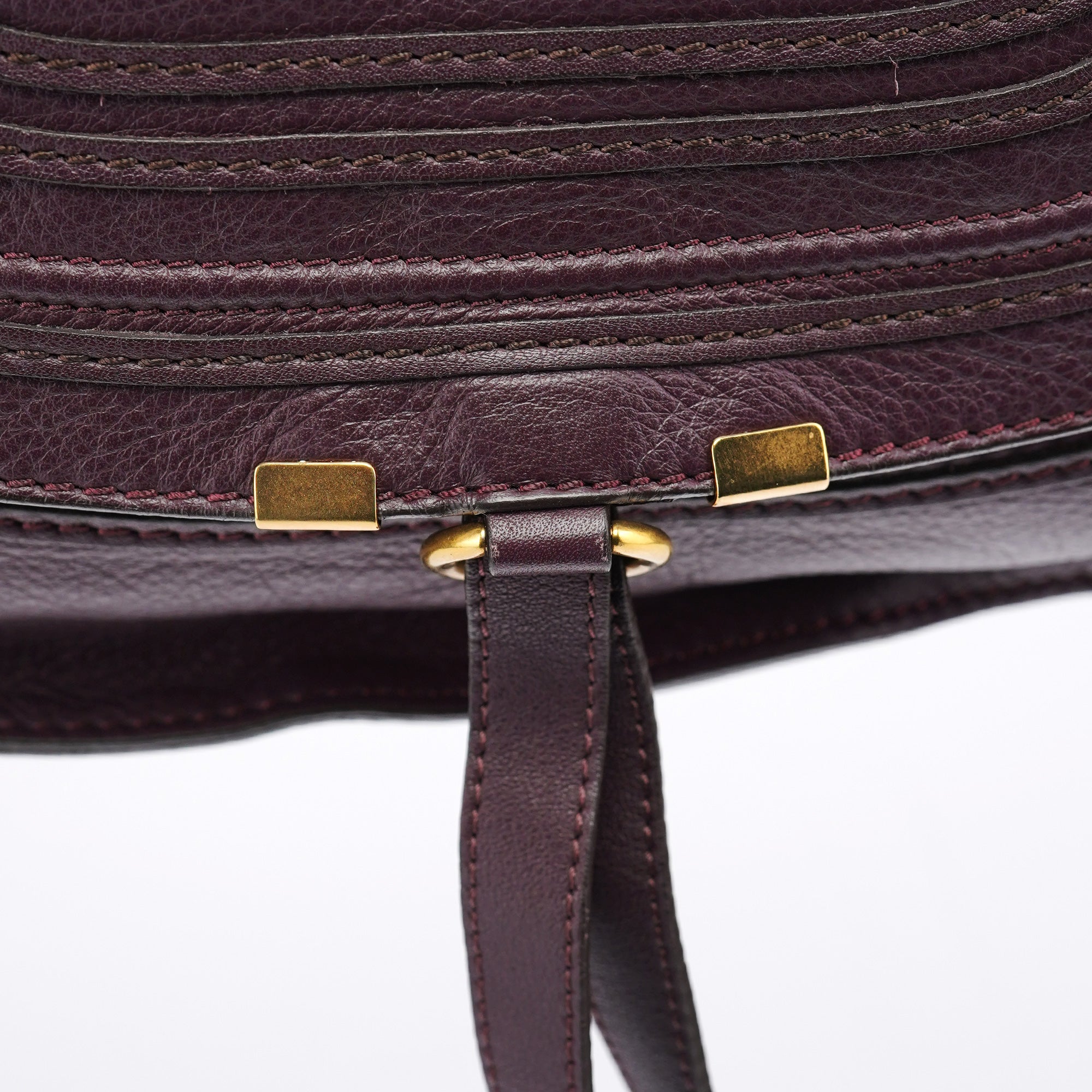 Burgundy Leather Marcie 2-Way Bag