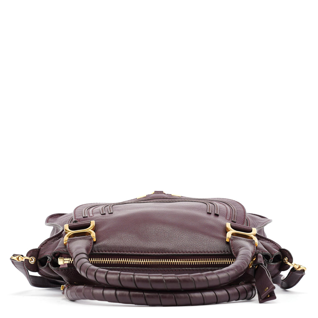 Burgundy Leather Marcie 2-Way Bag