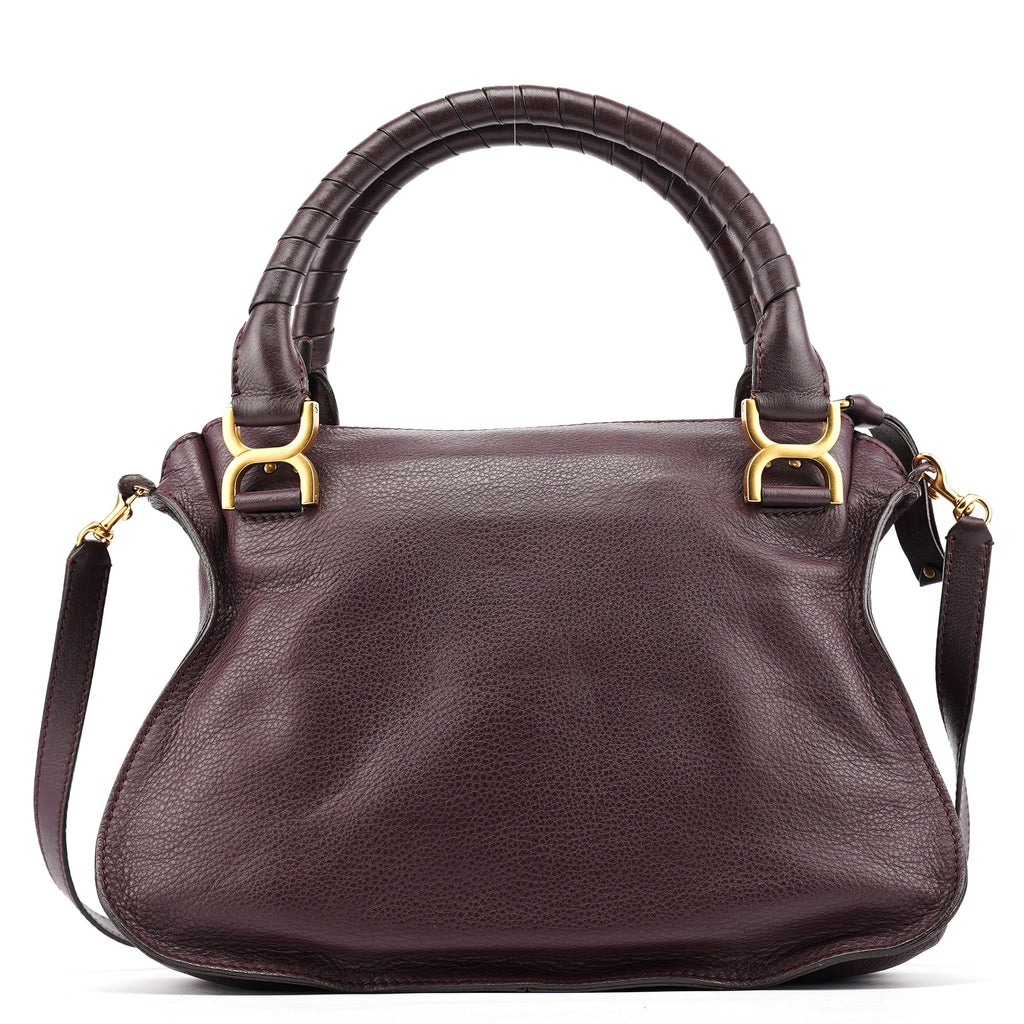 Burgundy Leather Marcie 2-Way Bag