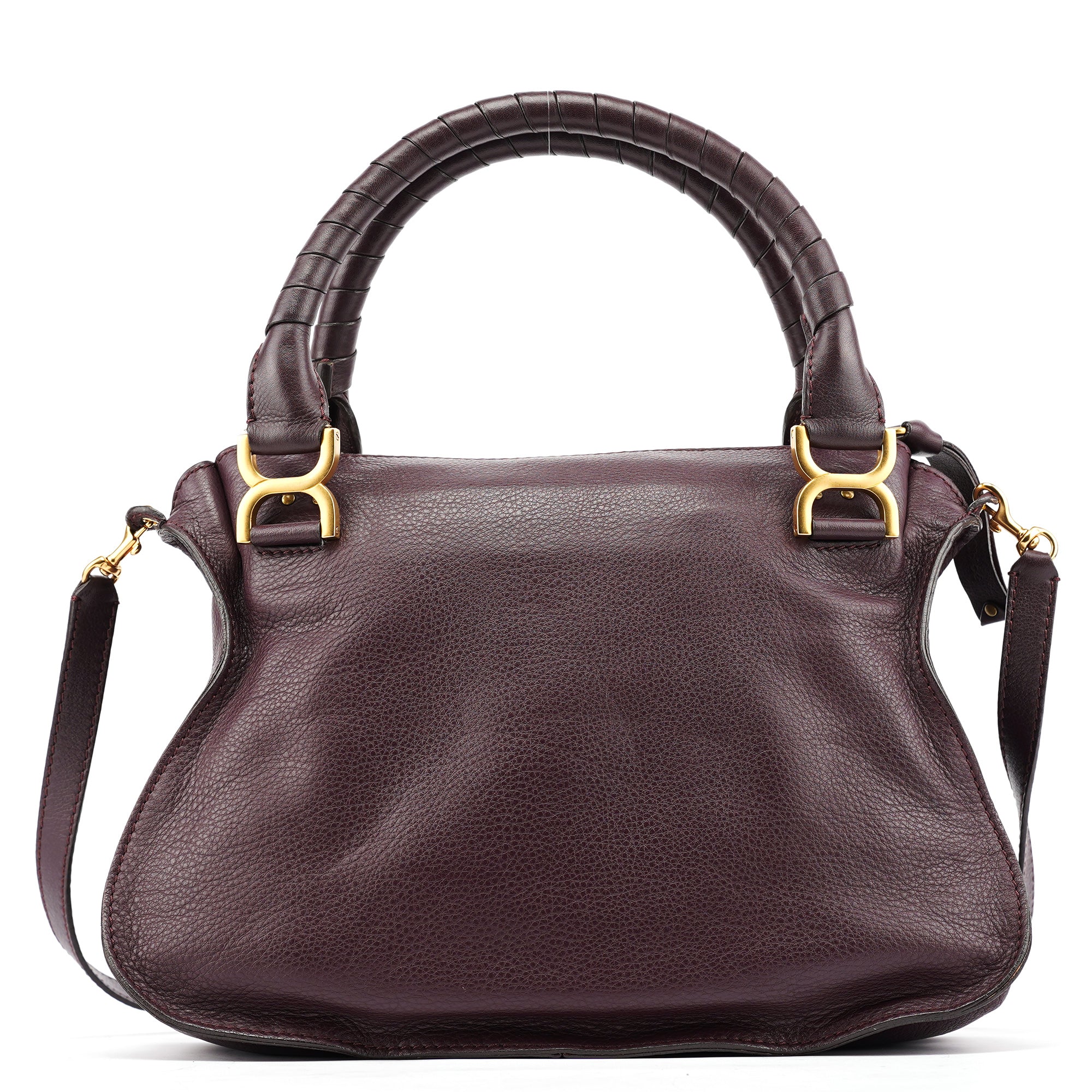 Burgundy Leather Marcie 2-Way Bag