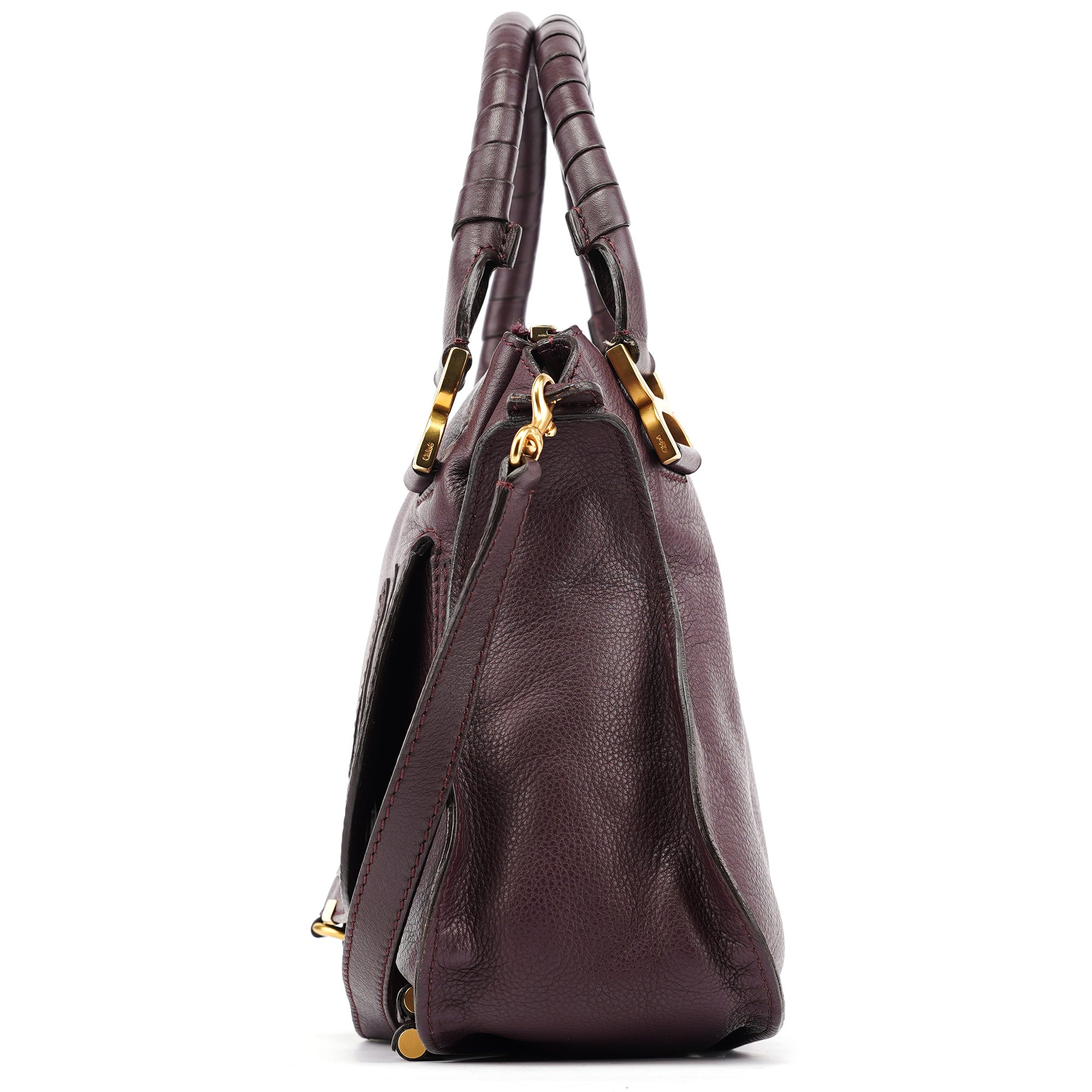 Burgundy Leather Marcie 2-Way Bag