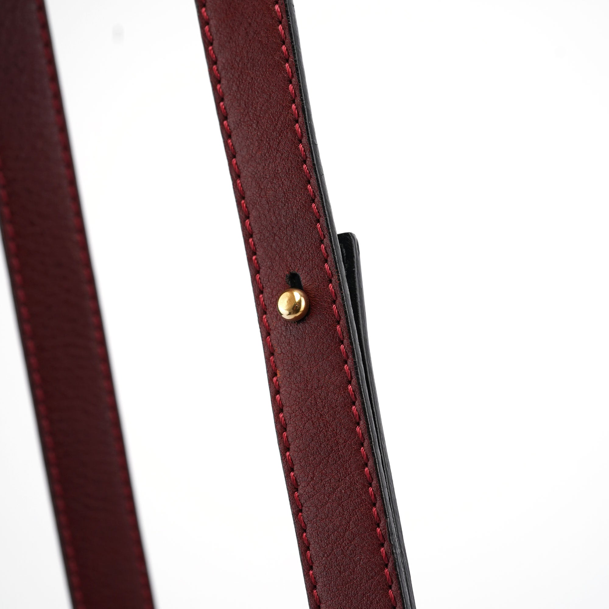 Burgundy Leather Marcie Crossbody Bag